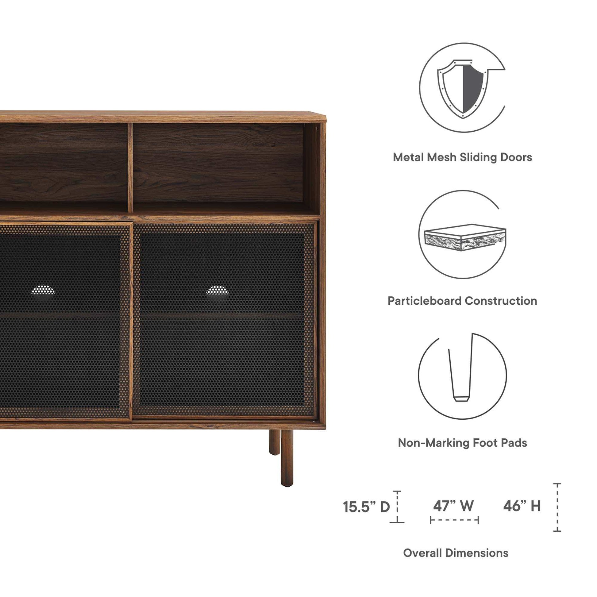 Kurtis 47" Display Cabinet by Modway - Best Buy Furniture