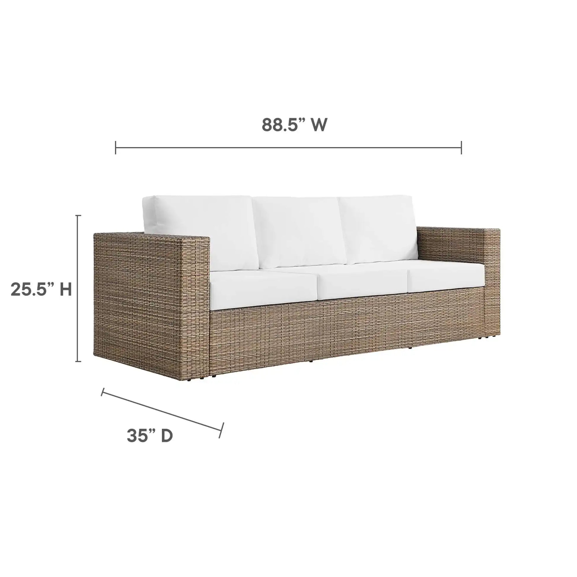 Convene Outdoor Patio Sofa by Modway - Best Buy Furniture