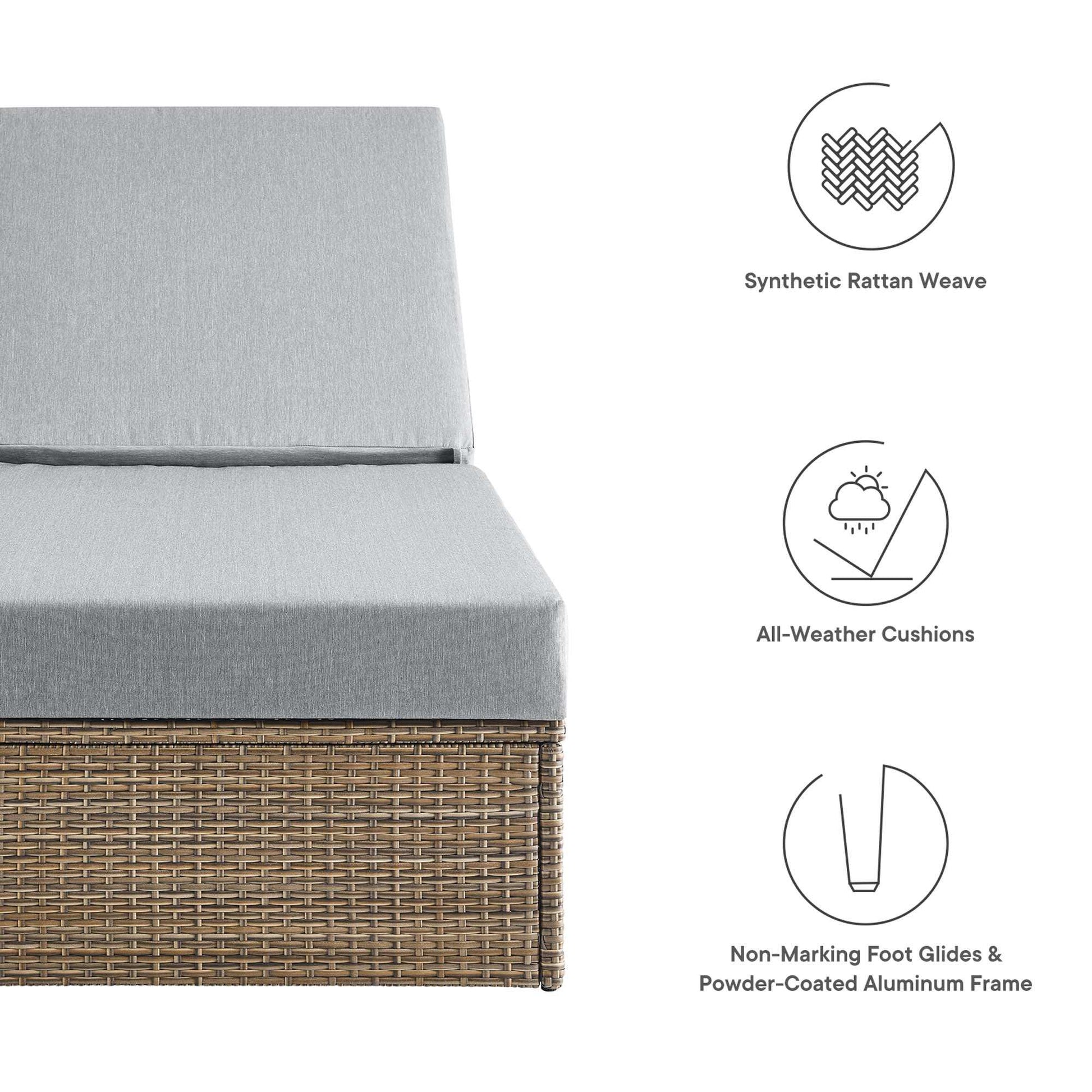 Convene Outdoor Patio Chaise Lounge Chair by Modway - Best Buy Furniture