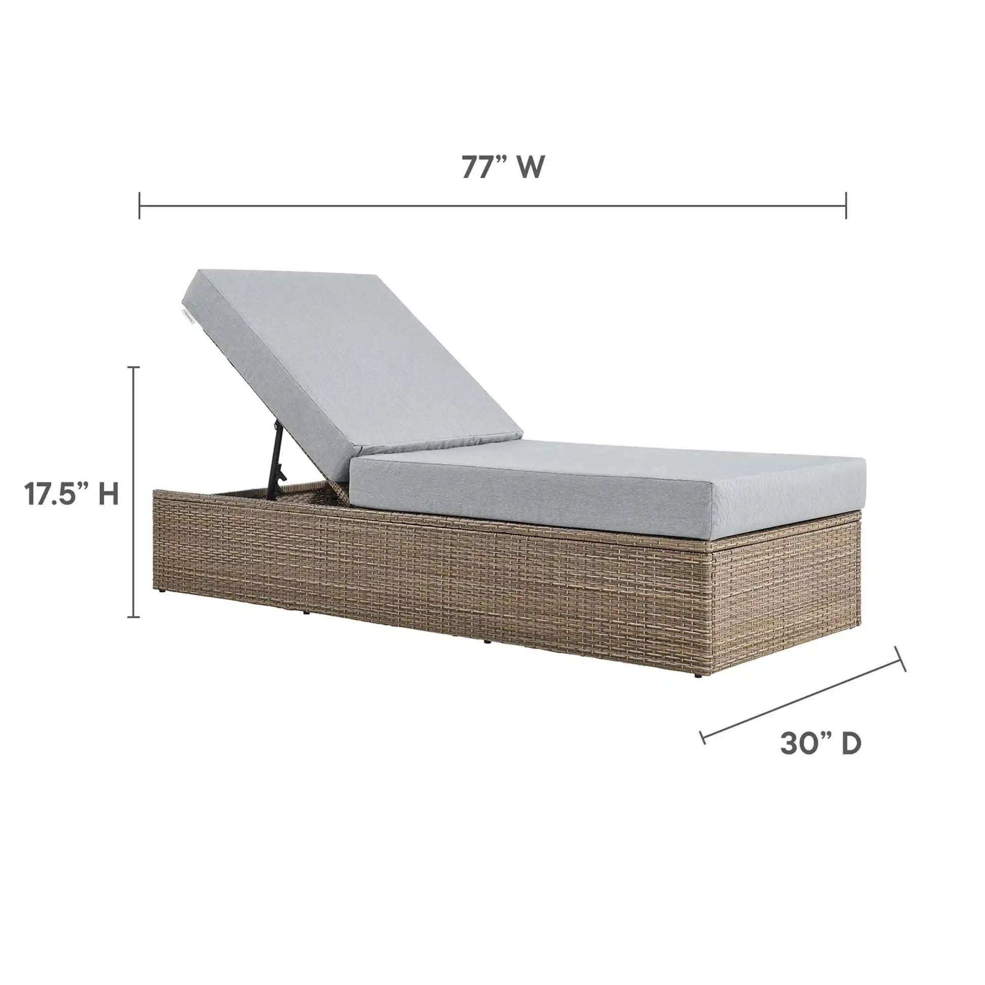Convene Outdoor Patio Chaise Lounge Chair by Modway - Best Buy Furniture
