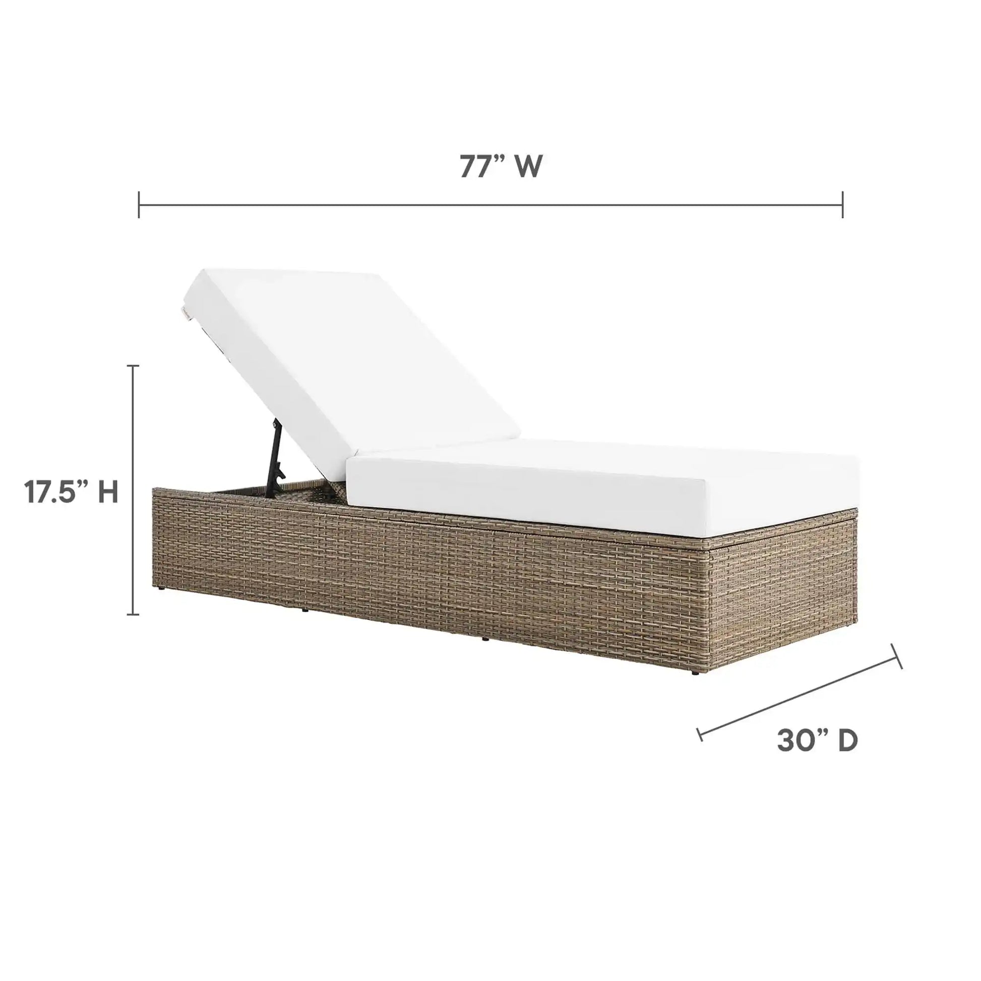 Convene Outdoor Patio Chaise Lounge Chair by Modway - Best Buy Furniture