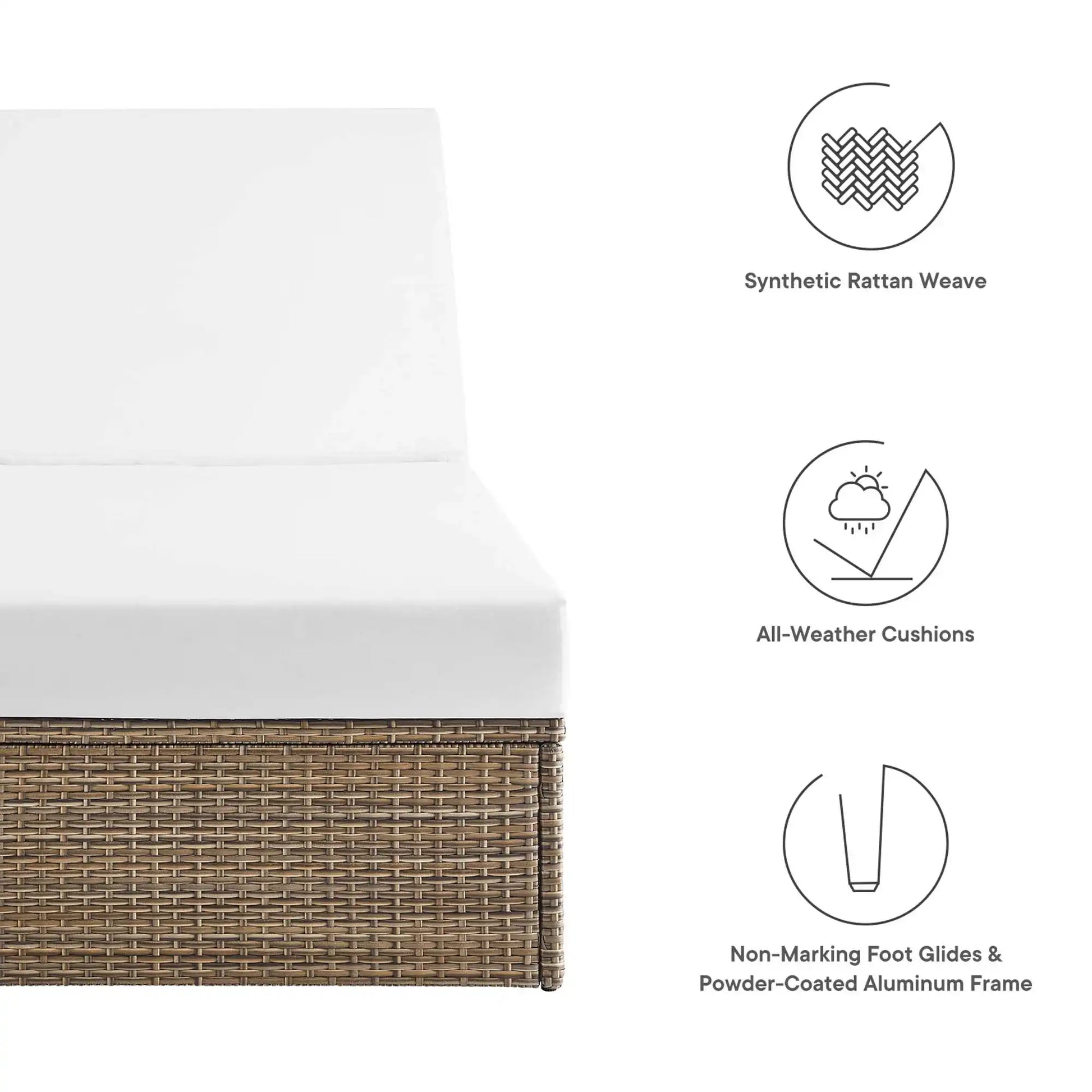 Convene Outdoor Patio Chaise Lounge Chair by Modway - Best Buy Furniture