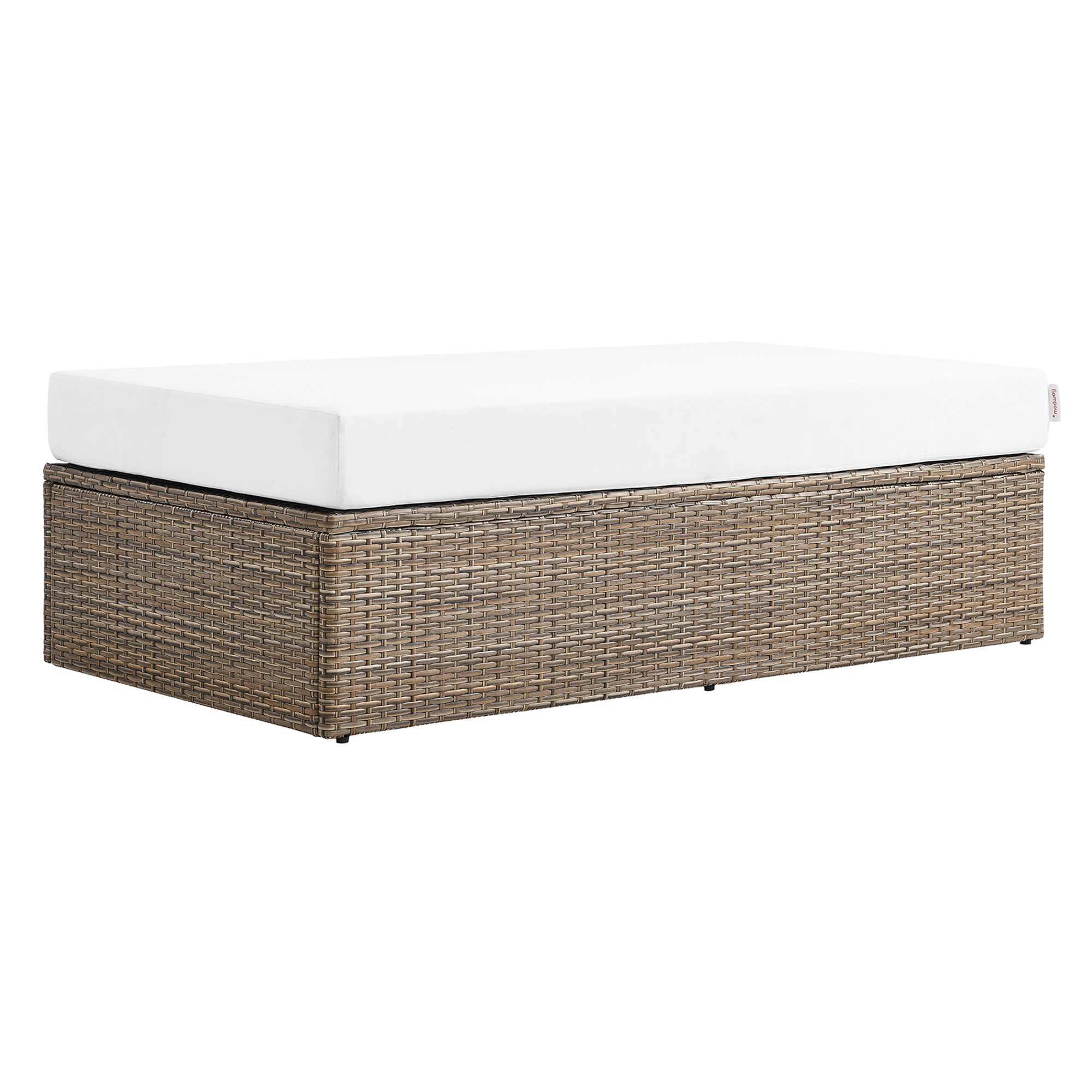 Convene Outdoor Patio Rectangle Ottoman by Modway - Best Buy Furniture