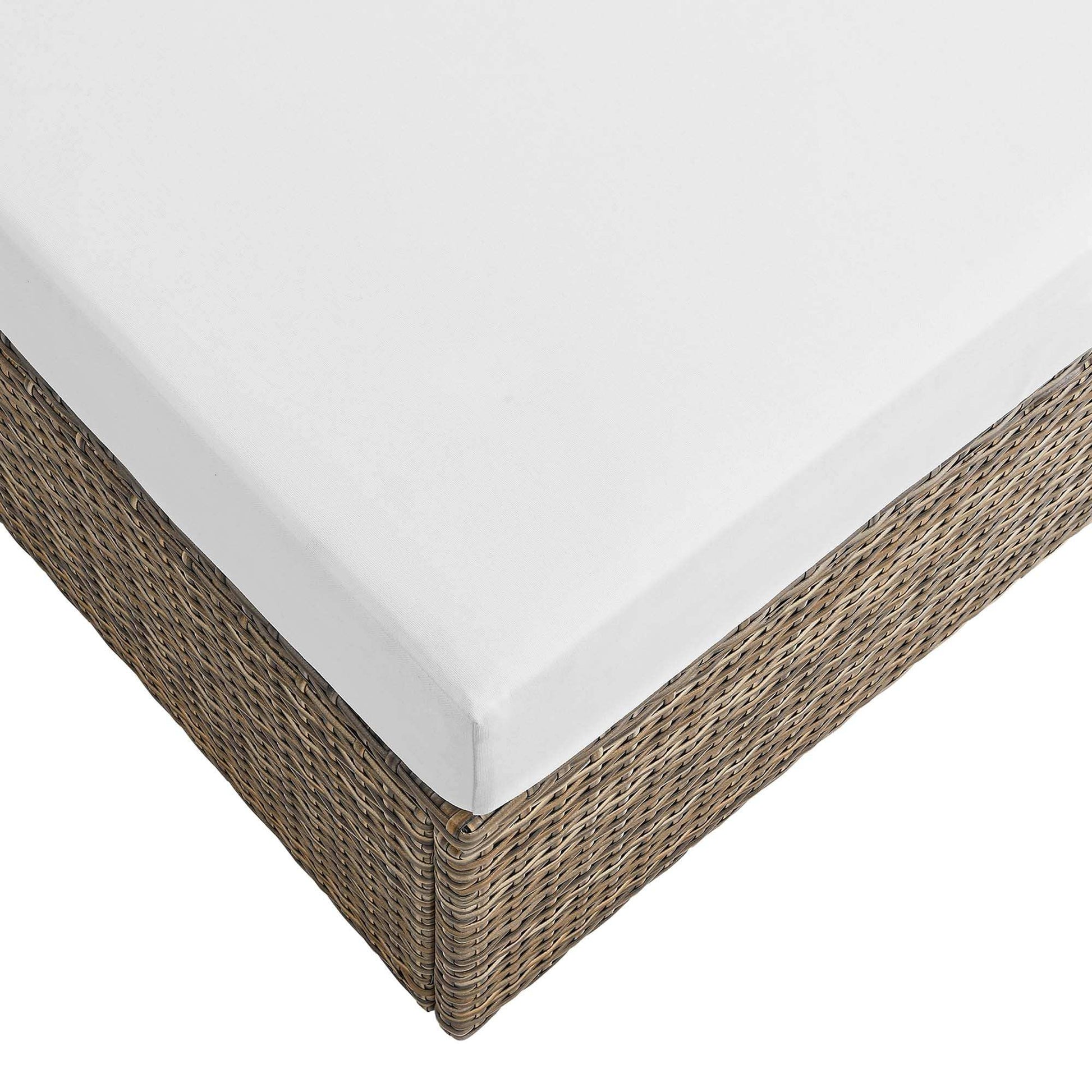 Convene Outdoor Patio Rectangle Ottoman by Modway - Best Buy Furniture