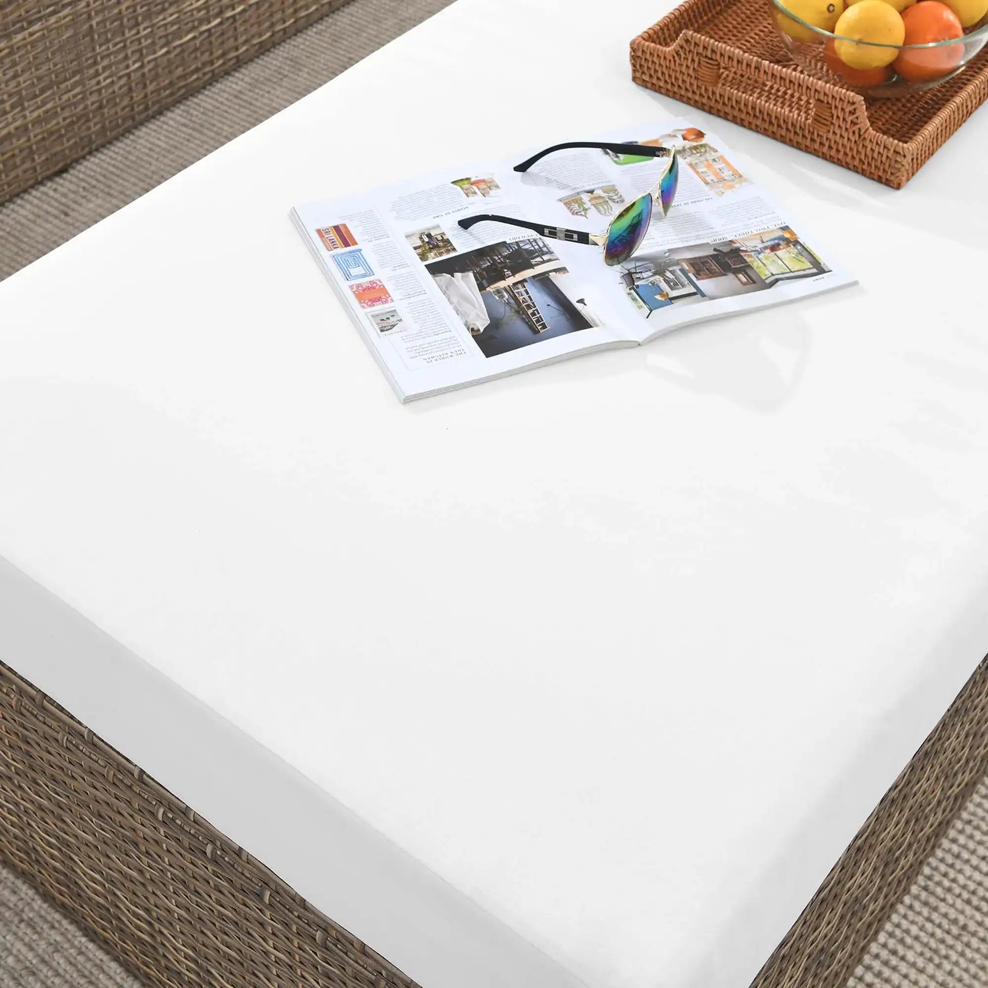 Convene Outdoor Patio Rectangle Ottoman by Modway - Best Buy Furniture