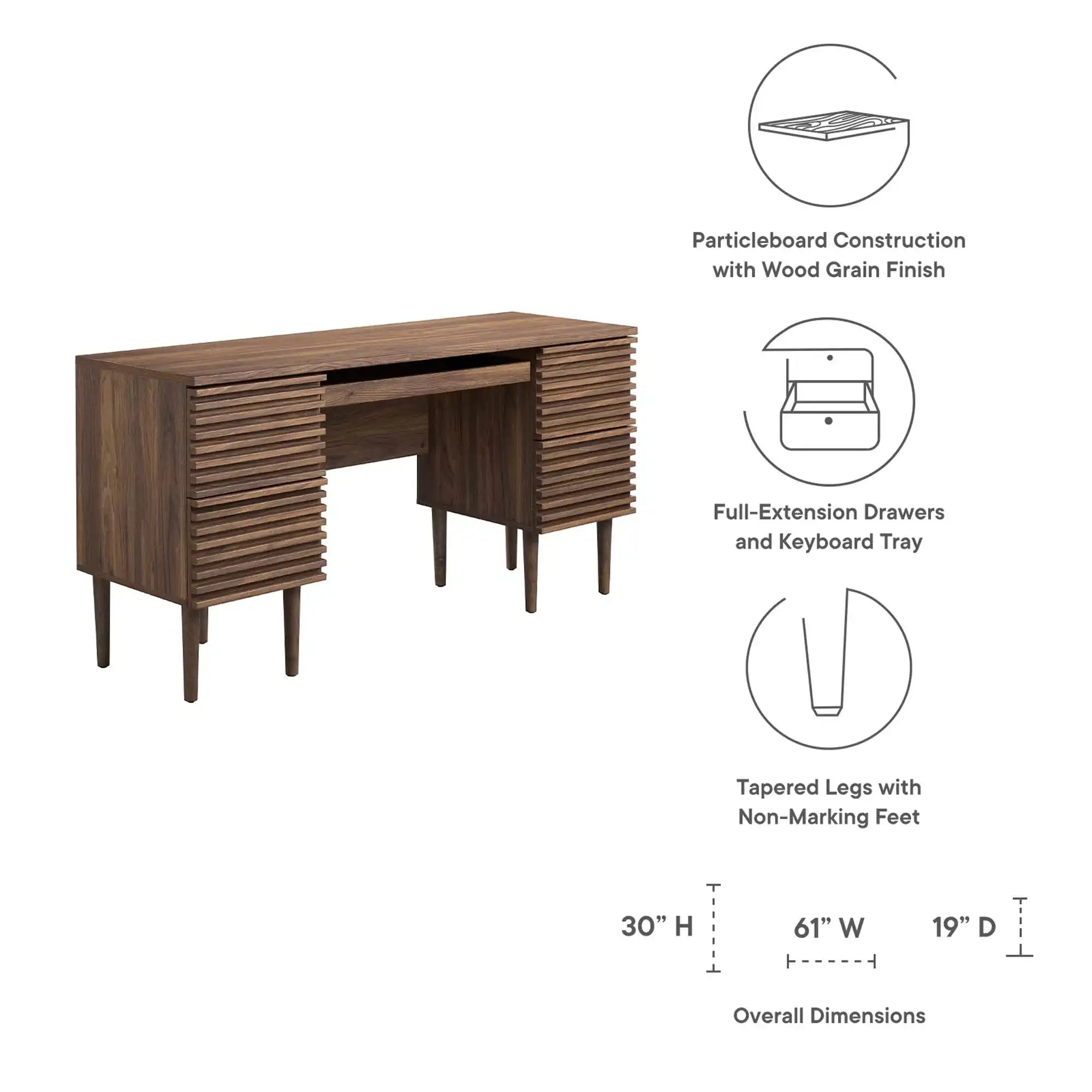 Render Office Desk by Modway - Best Buy Furniture