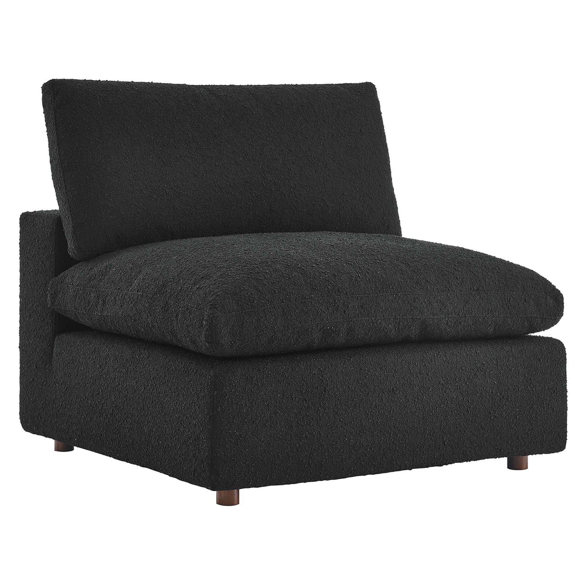 Commix Down Filled Overstuffed Boucle Fabric Armless Chair by Modway - Best Buy Furniture