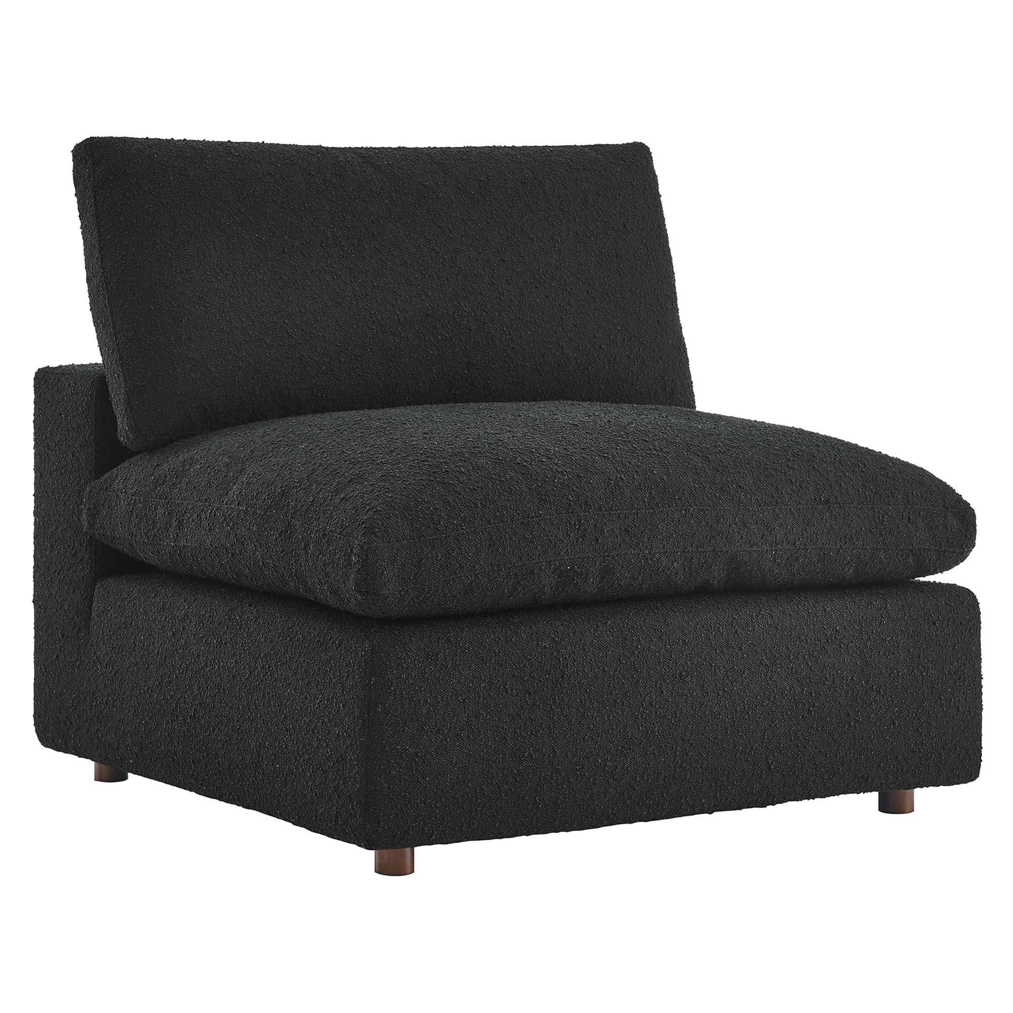 Commix Down Filled Overstuffed Boucle Fabric Armless Chair by Modway - Best Buy Furniture
