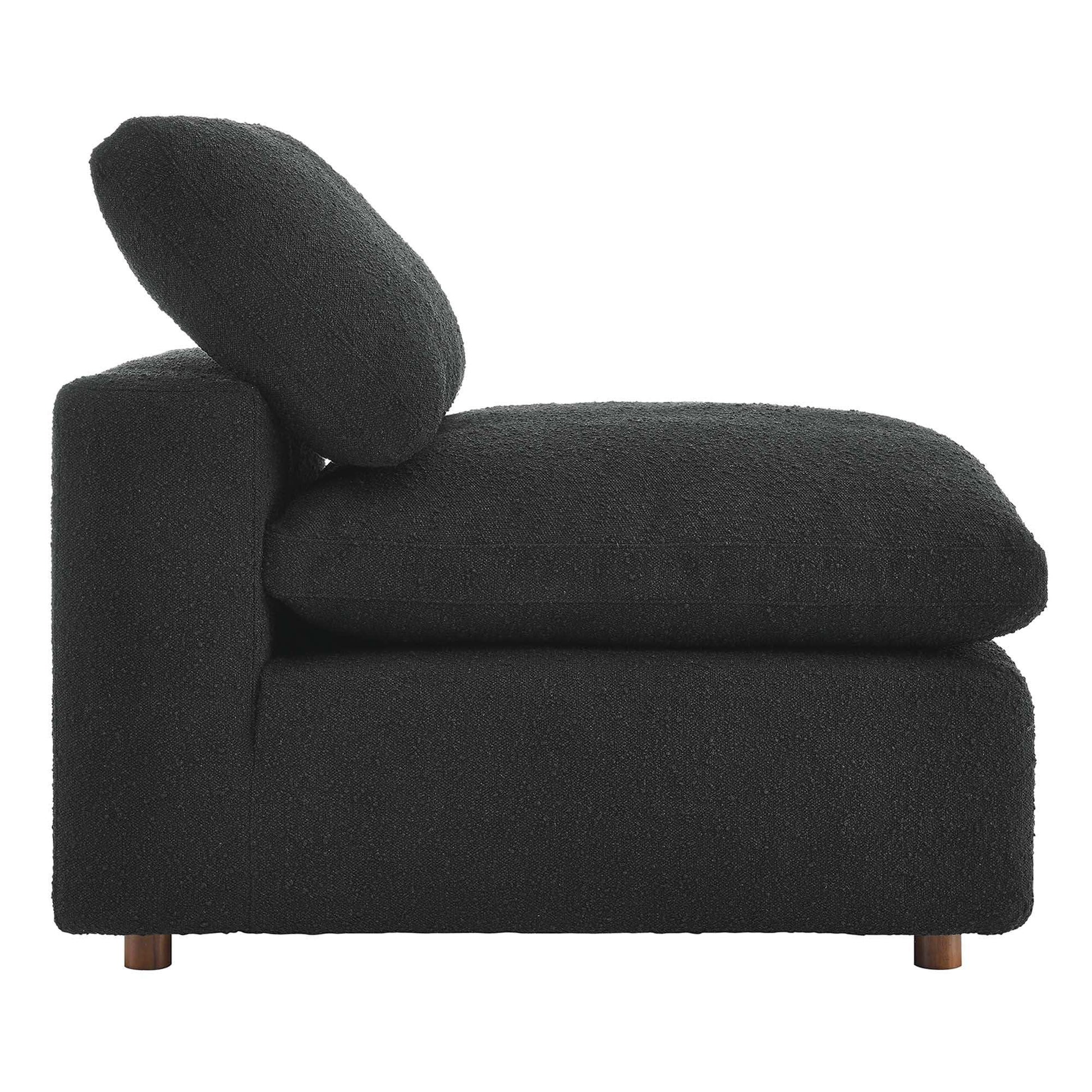 Commix Down Filled Overstuffed Boucle Fabric Armless Chair by Modway - Best Buy Furniture