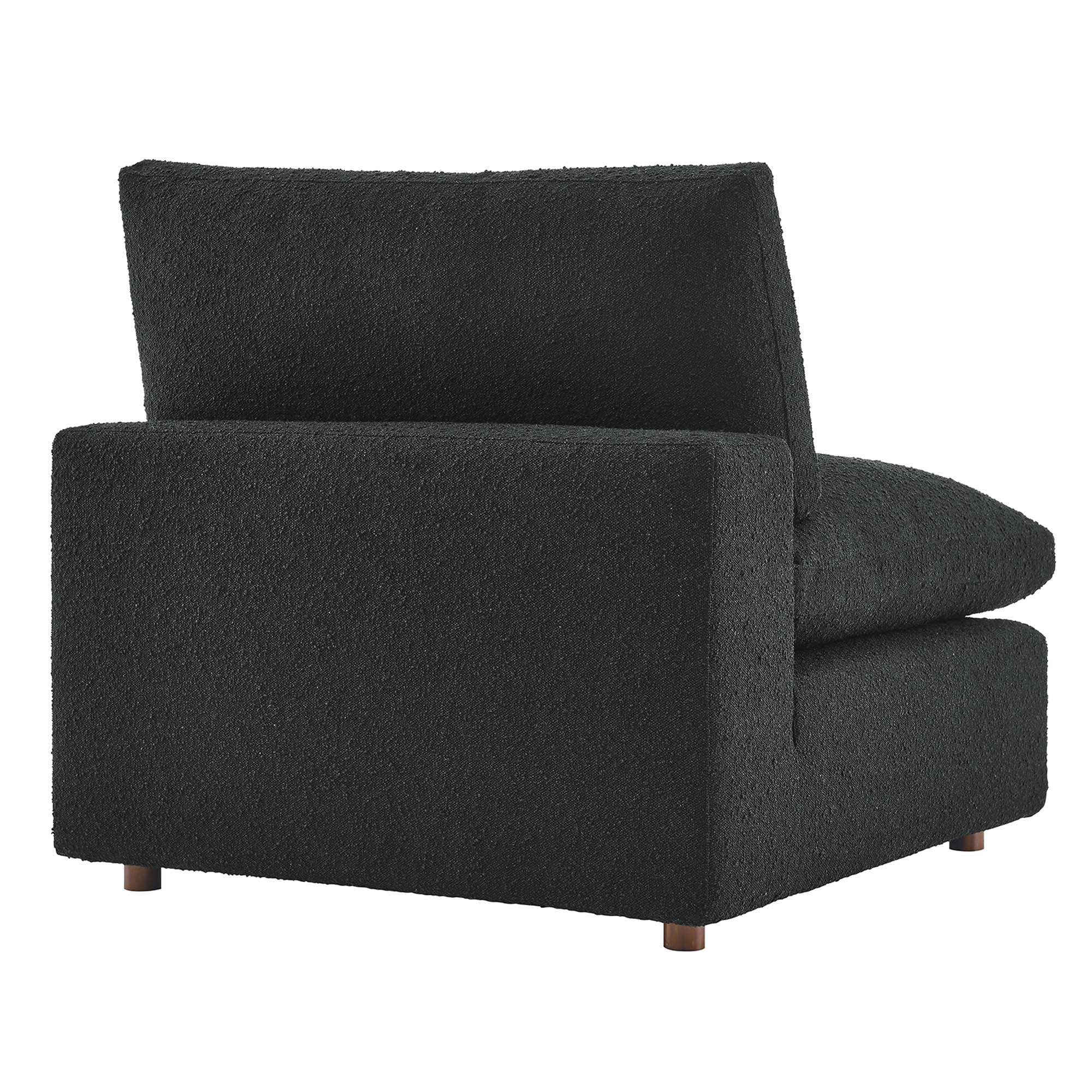 Commix Down Filled Overstuffed Boucle Fabric Armless Chair by Modway - Best Buy Furniture