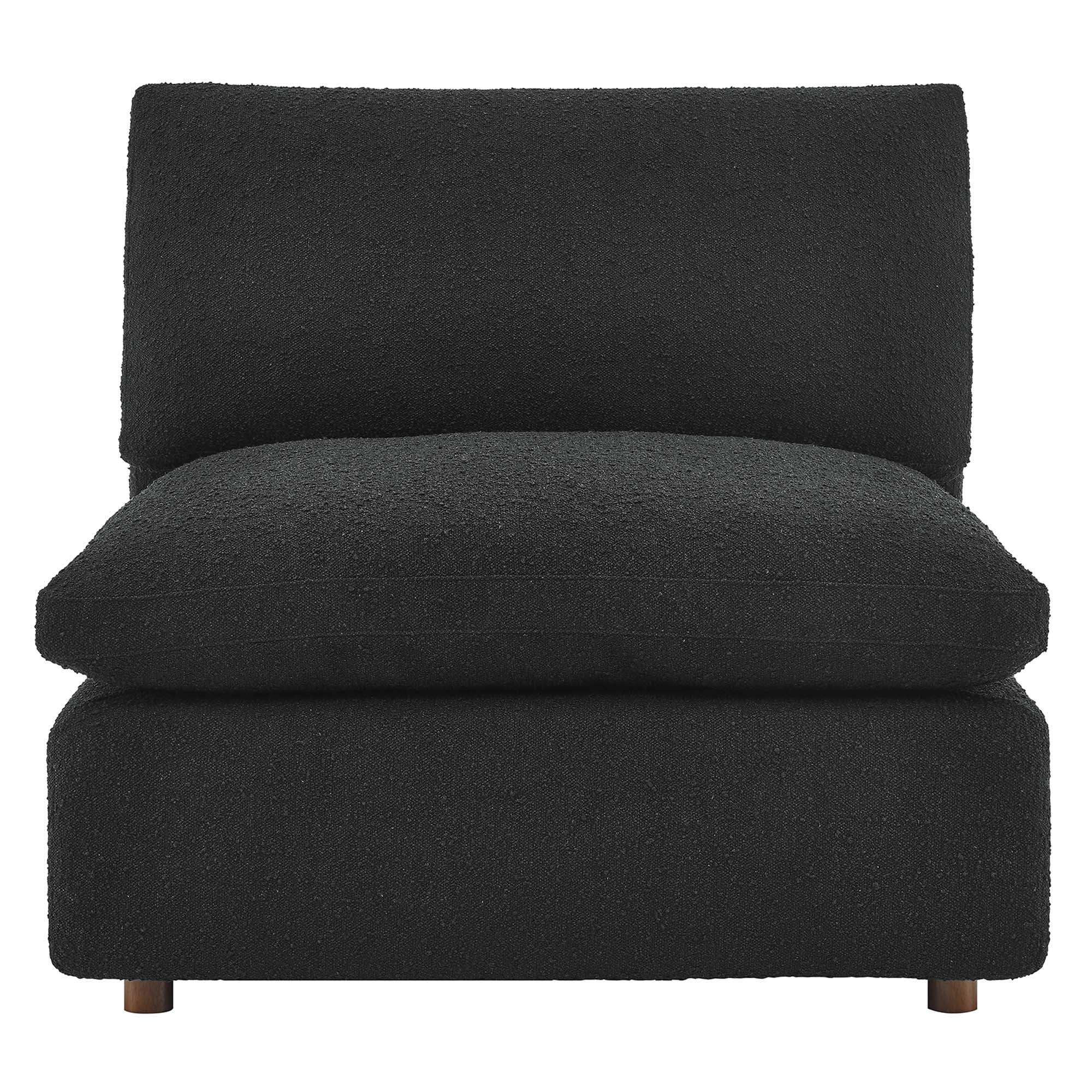 Commix Down Filled Overstuffed Boucle Fabric Armless Chair by Modway - Best Buy Furniture