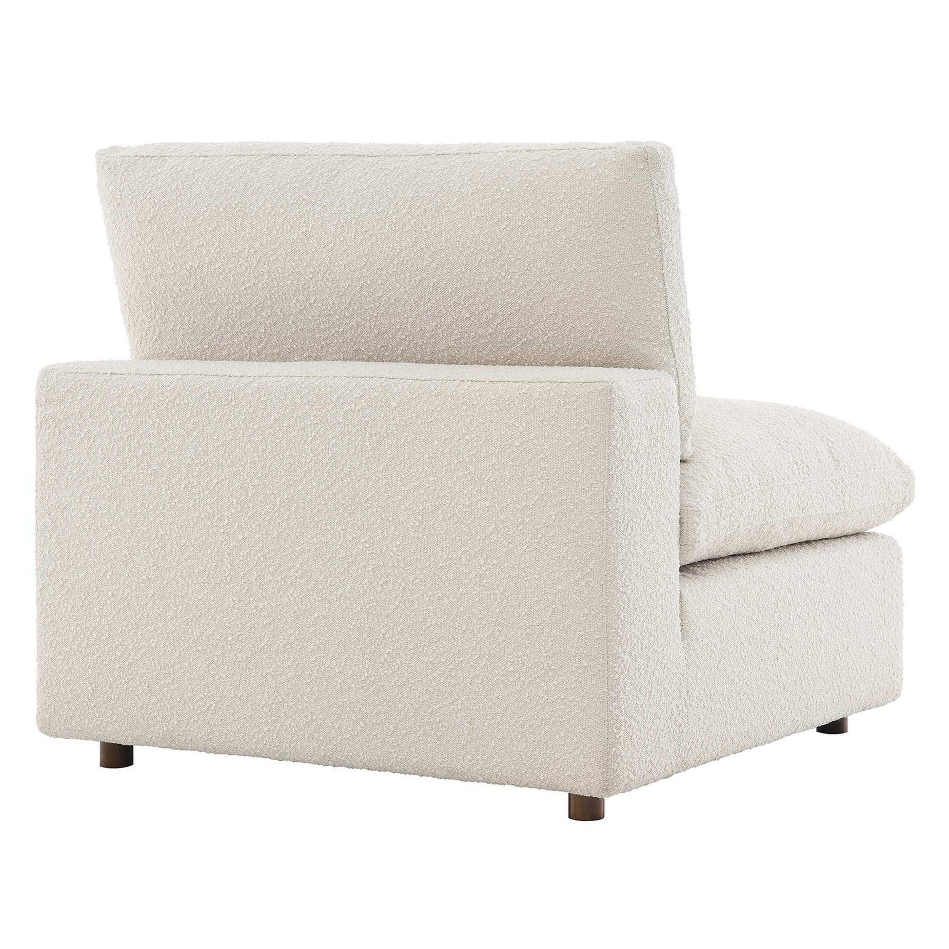 Commix Down Filled Overstuffed Boucle Fabric Armless Chair by Modway - Best Buy Furniture