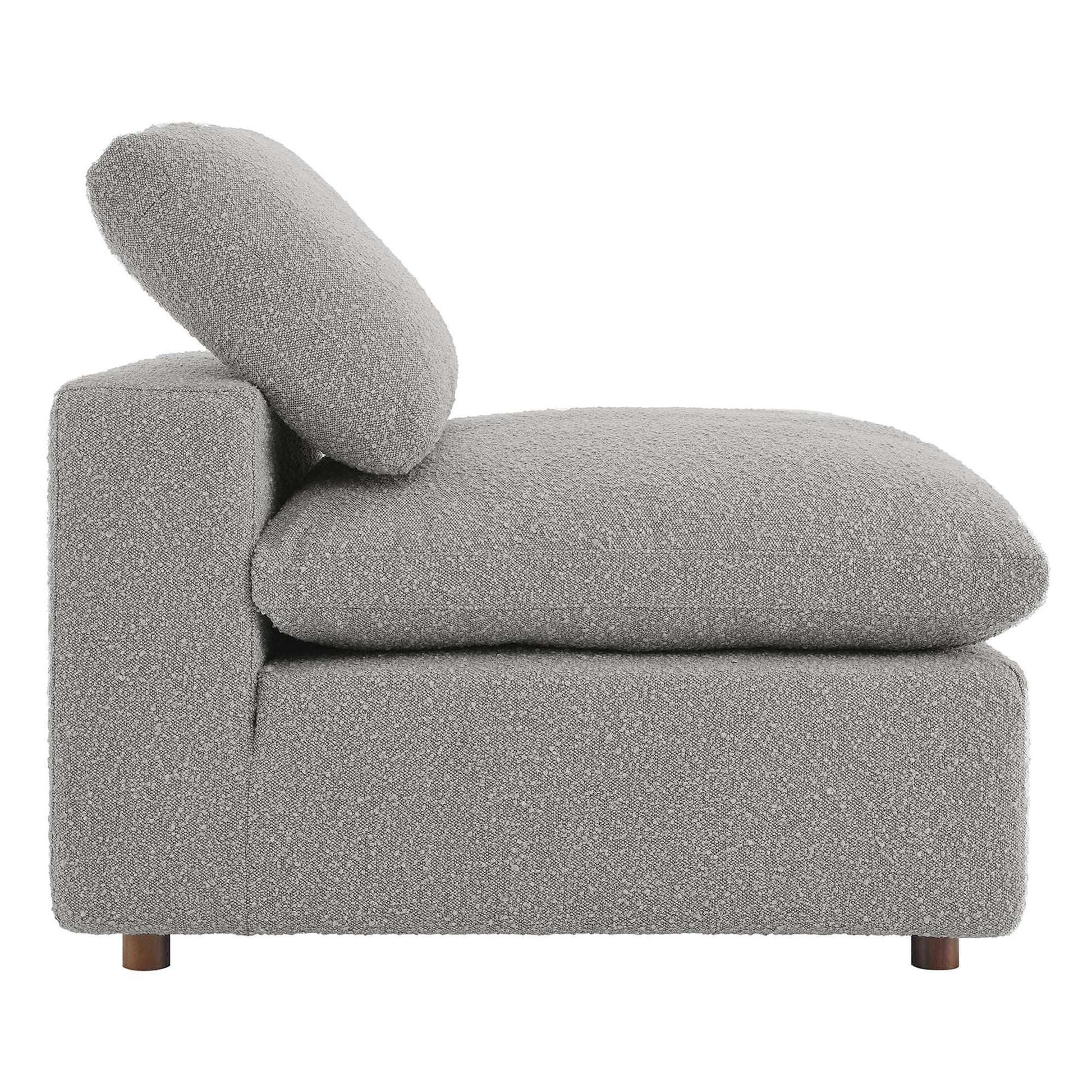Commix Down Filled Overstuffed Boucle Fabric Armless Chair by Modway - Best Buy Furniture