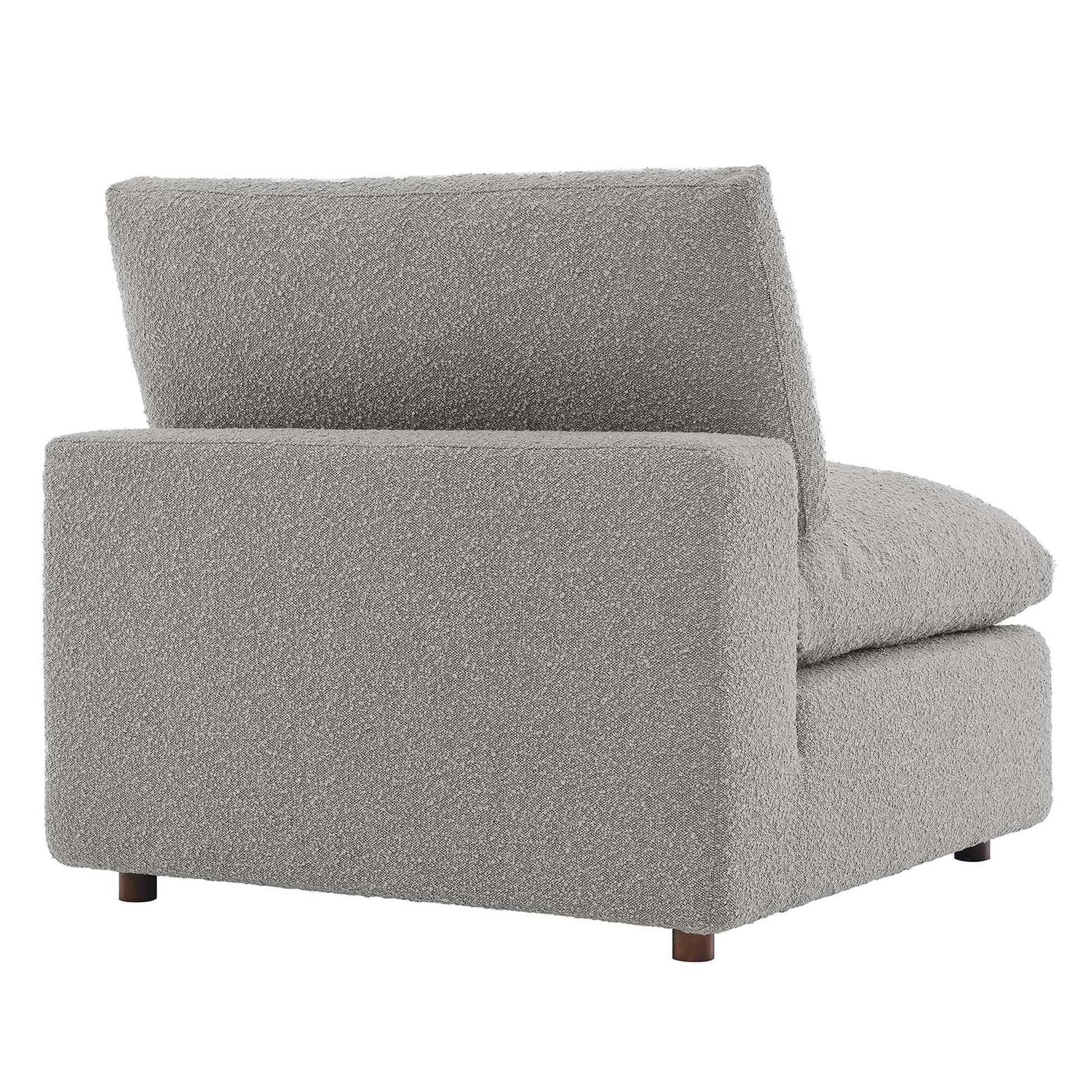 Commix Down Filled Overstuffed Boucle Fabric Armless Chair by Modway - Best Buy Furniture