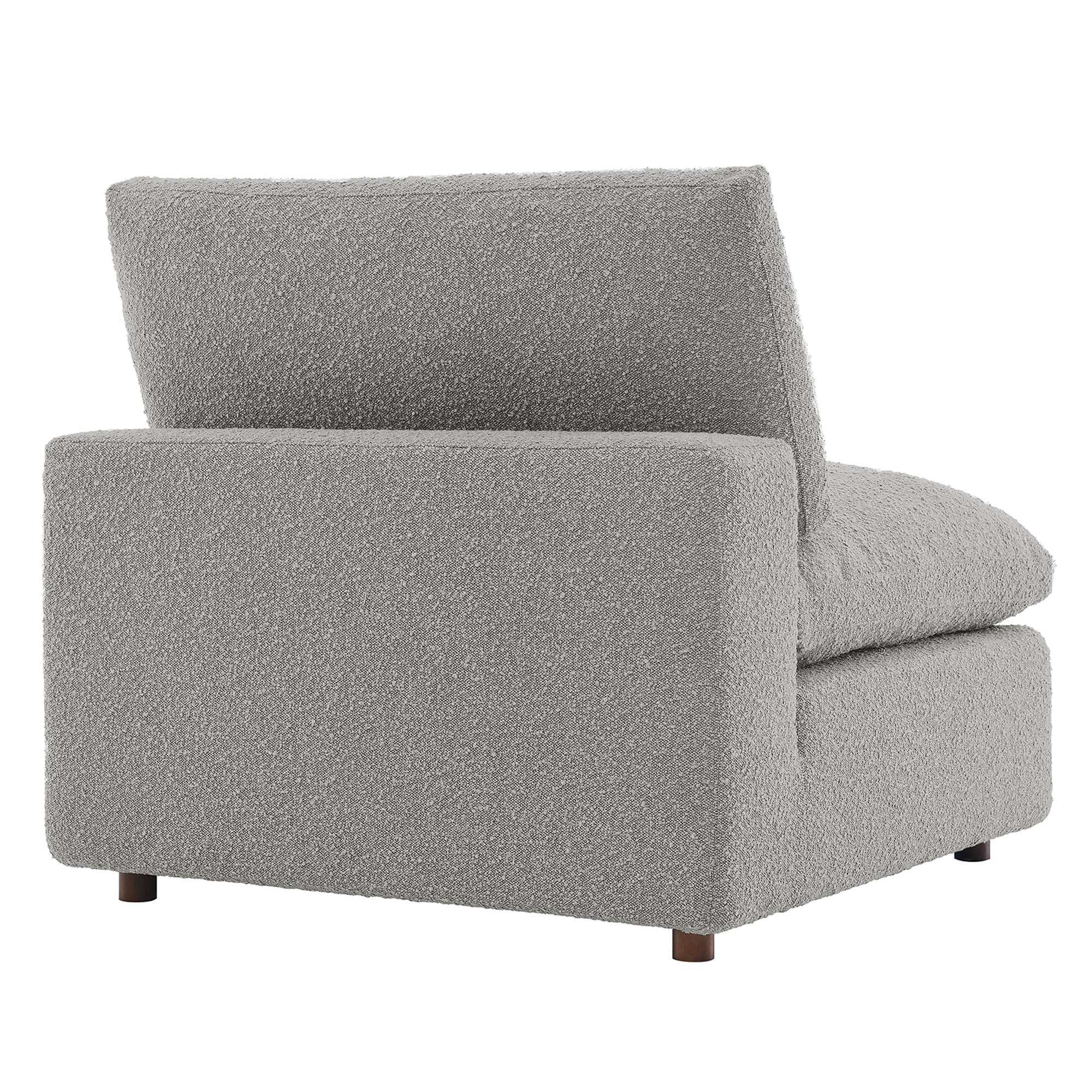 Commix Down Filled Overstuffed Boucle Fabric Armless Chair by Modway - Best Buy Furniture