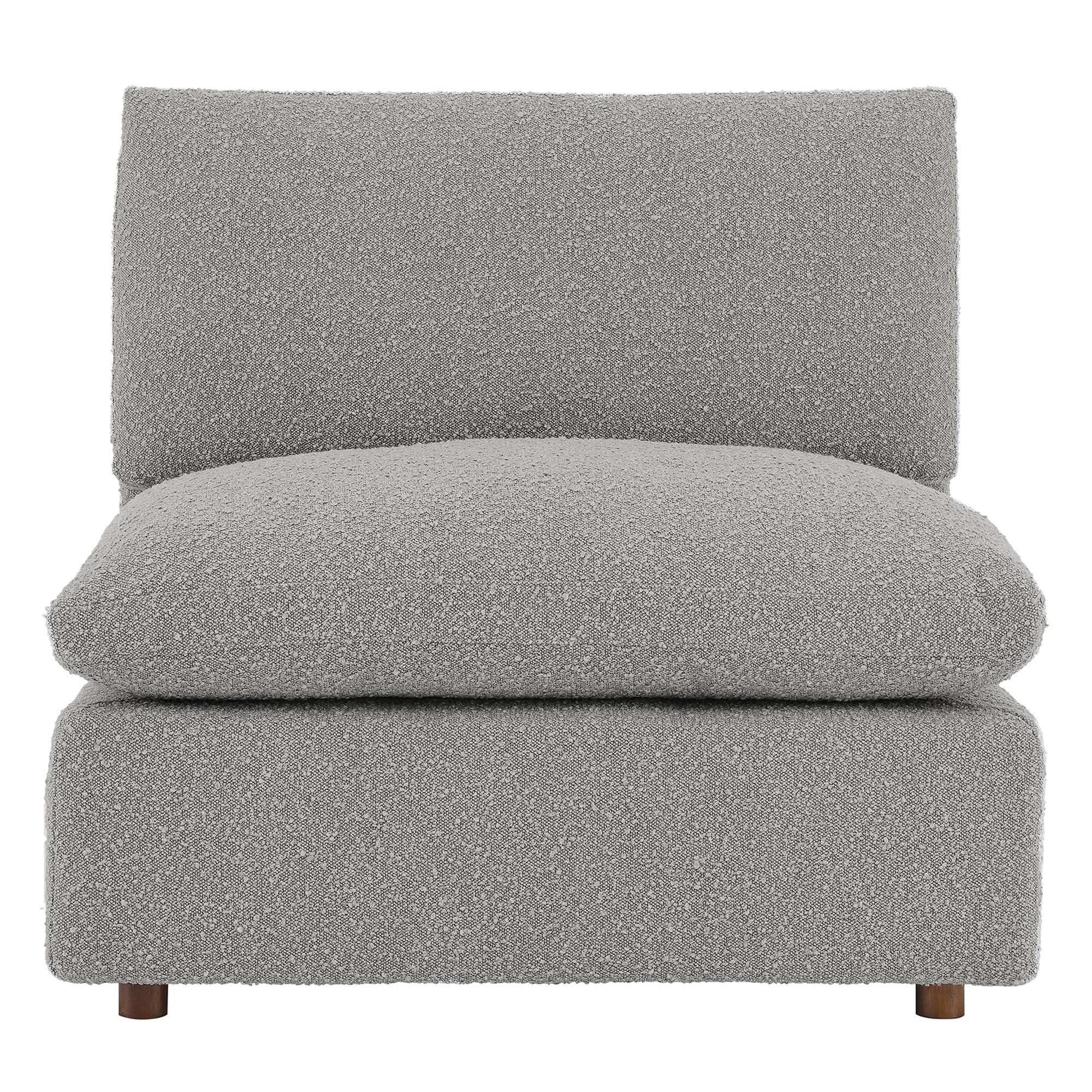 Commix Down Filled Overstuffed Boucle Fabric Armless Chair by Modway - Best Buy Furniture