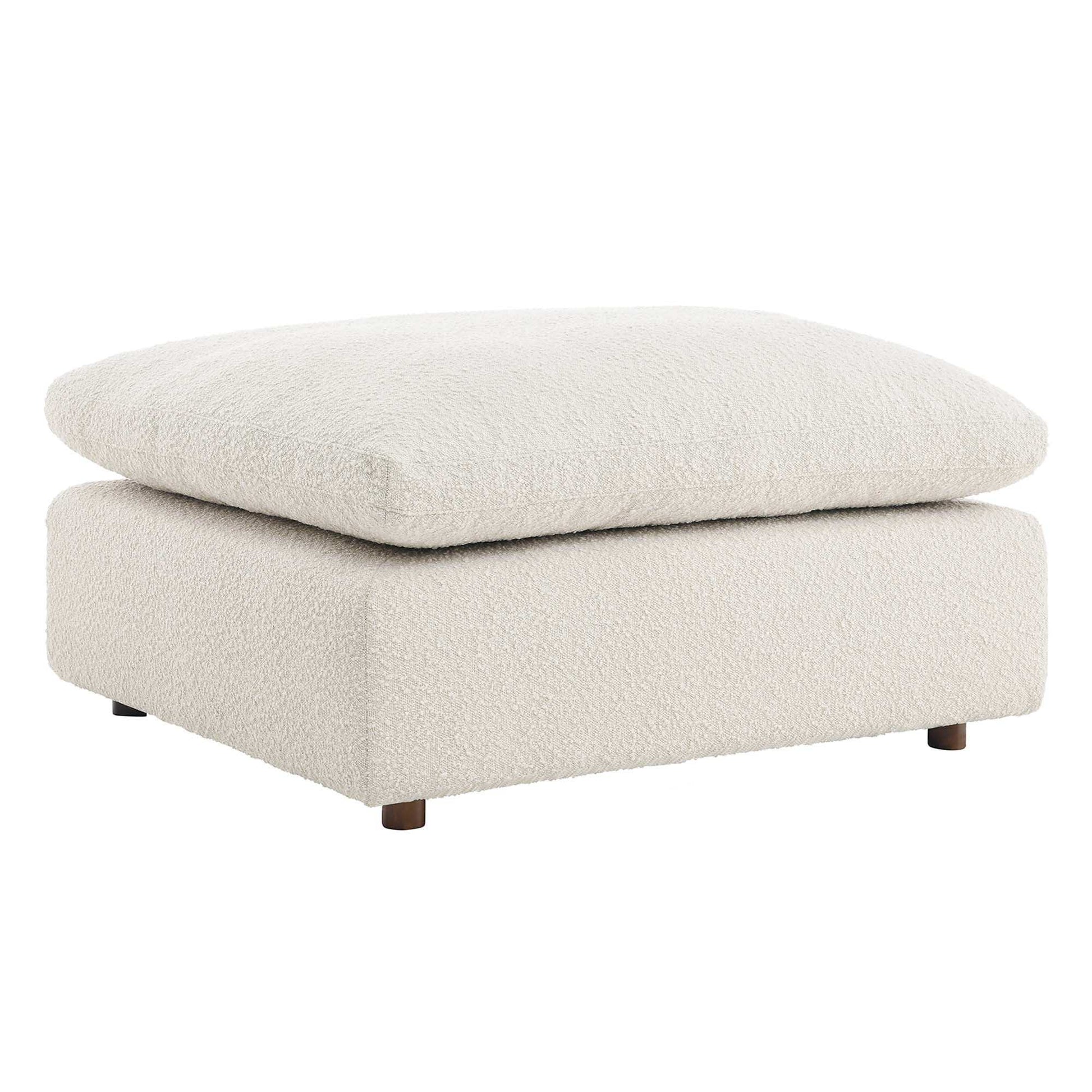 Commix Down Filled Overstuffed Boucle Fabric Ottoman by Modway - Best Buy Furniture