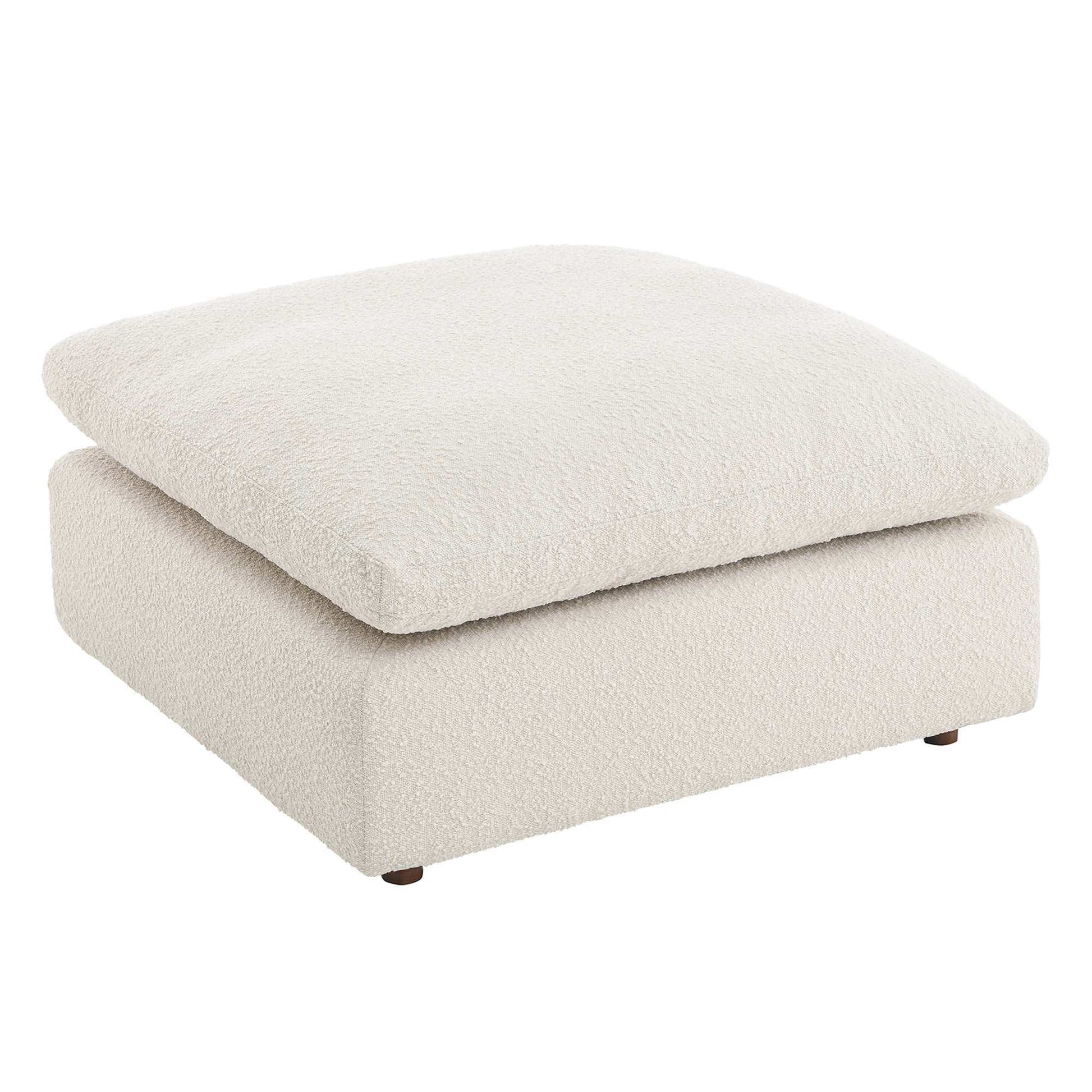 Commix Down Filled Overstuffed Boucle Fabric Ottoman by Modway - Best Buy Furniture