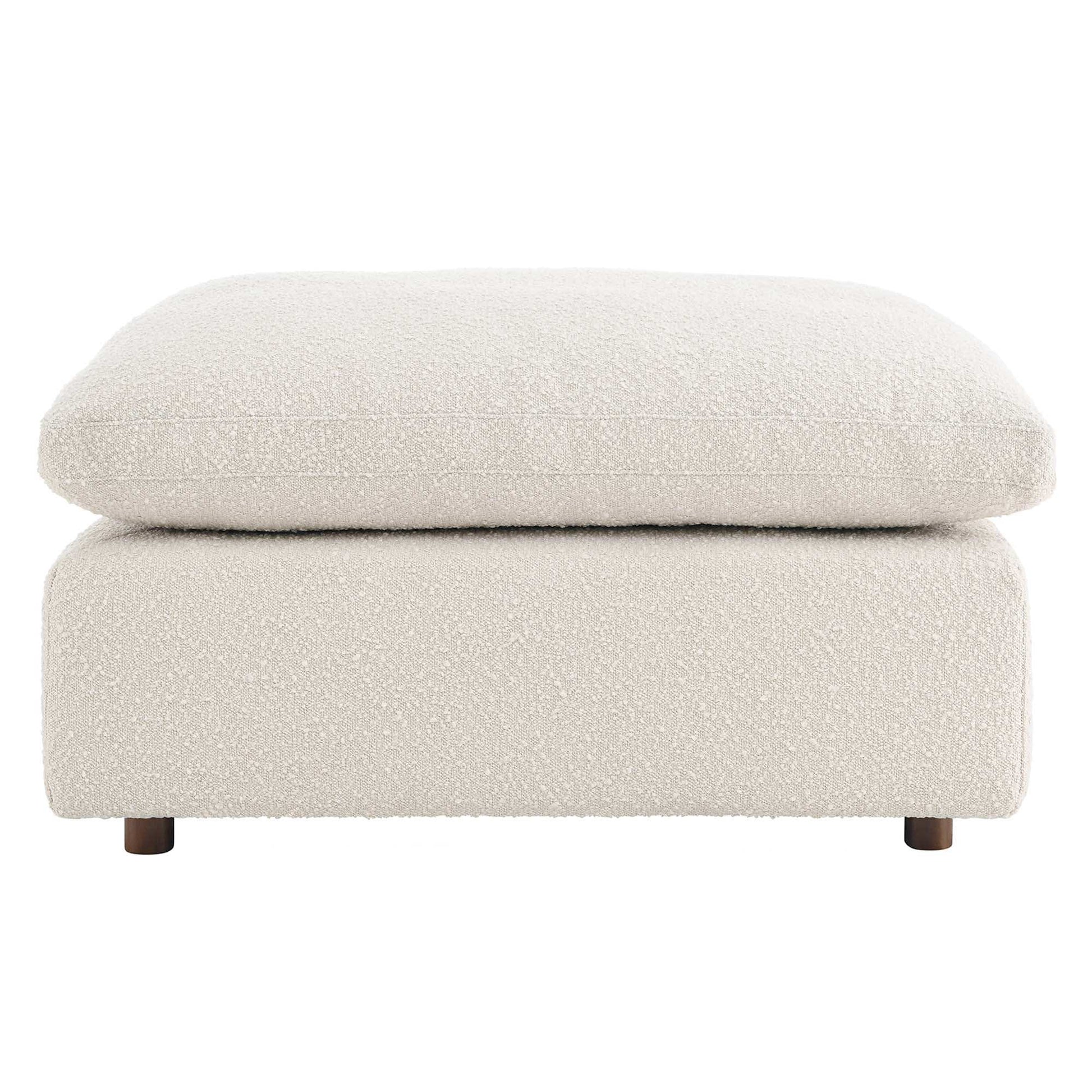 Commix Down Filled Overstuffed Boucle Fabric Ottoman by Modway - Best Buy Furniture