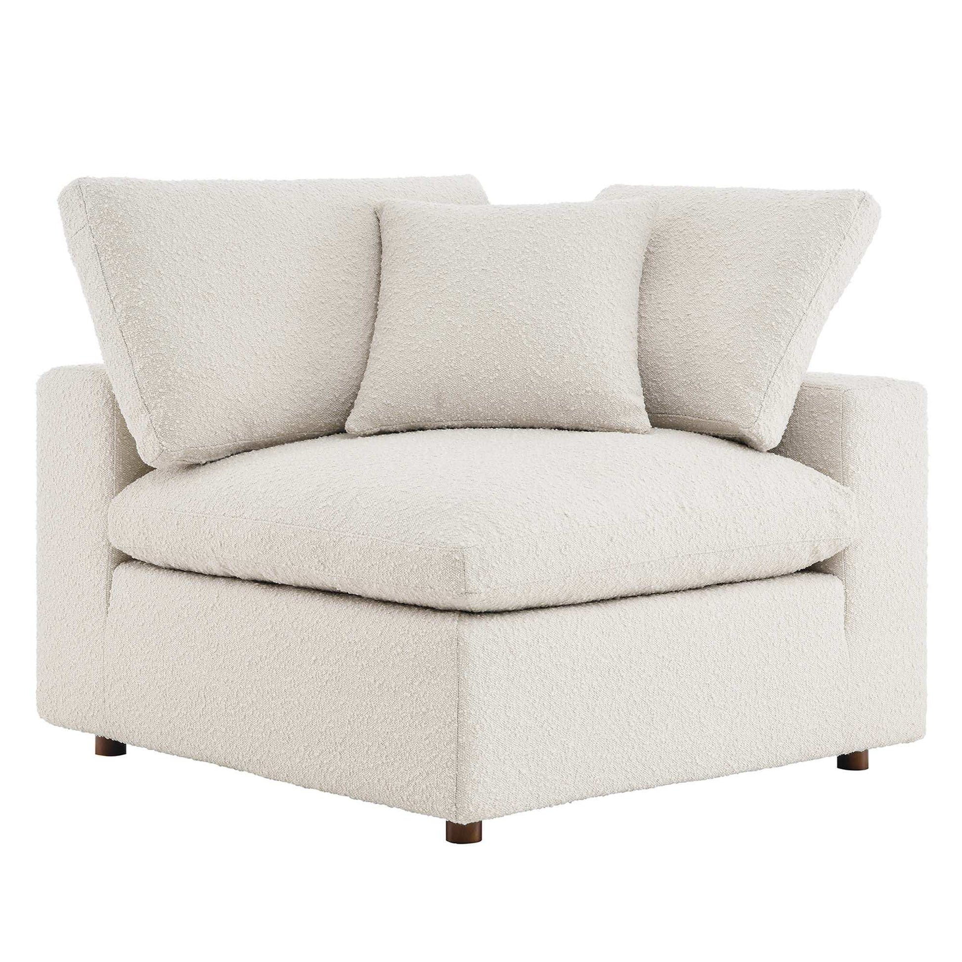Commix Down Filled Overstuffed Boucle Fabric Corner Chair by Modway - Best Buy Furniture