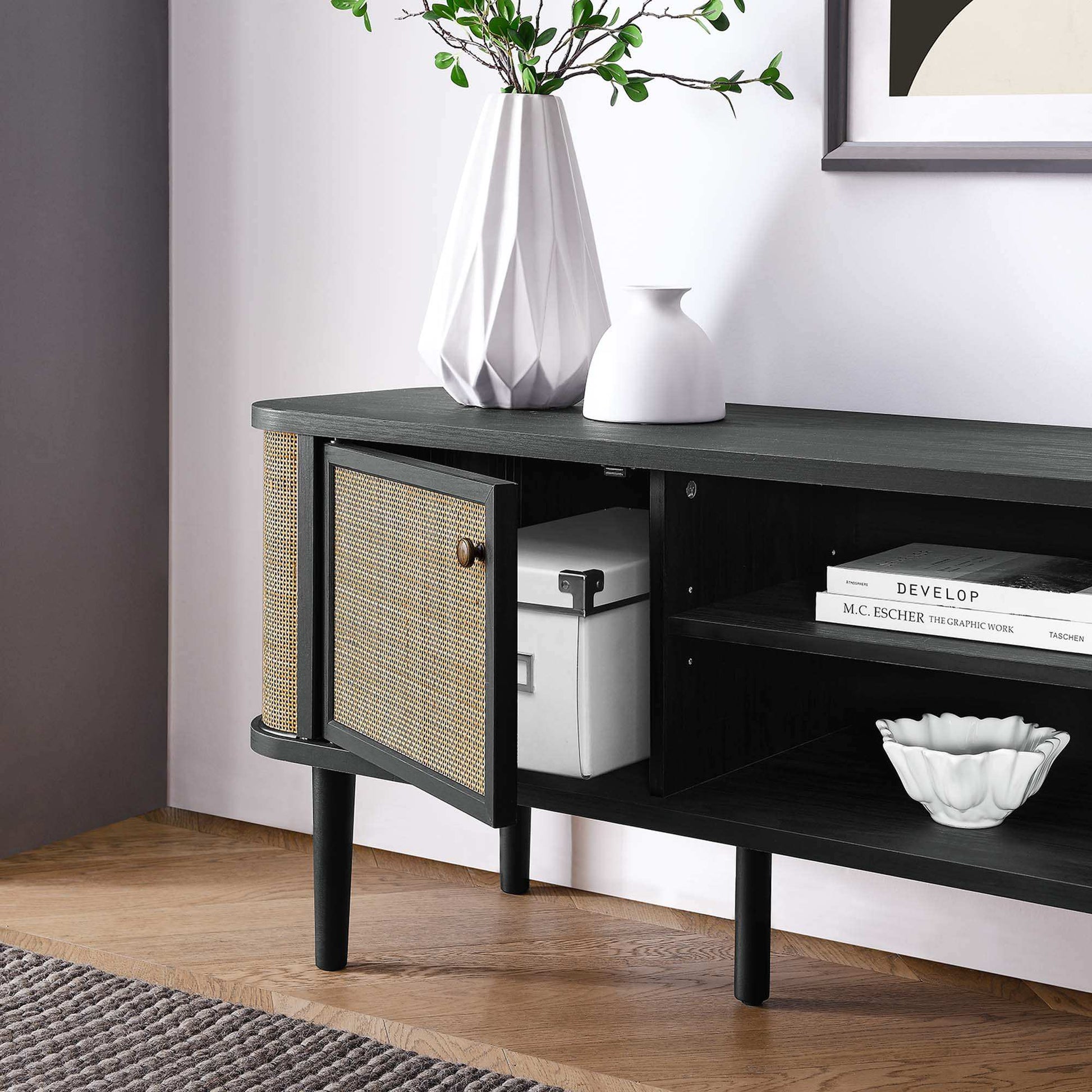 Miramar 60'' Wood TV Stand - Best Buy Furniture