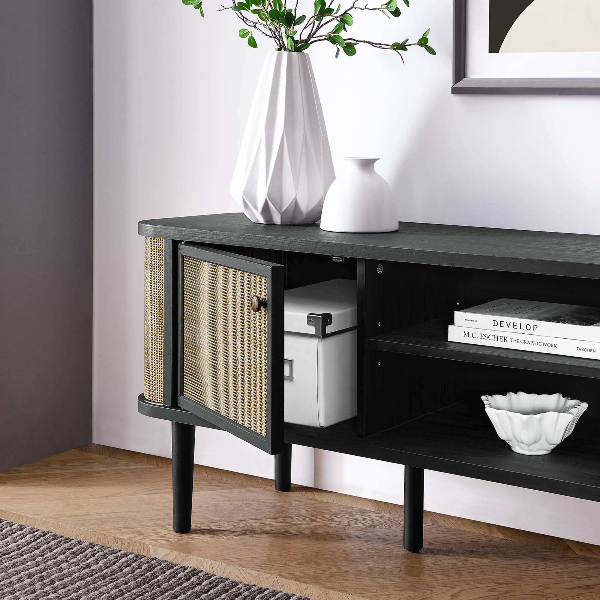 Miramar 60'' Wood TV Stand - Best Buy Furniture