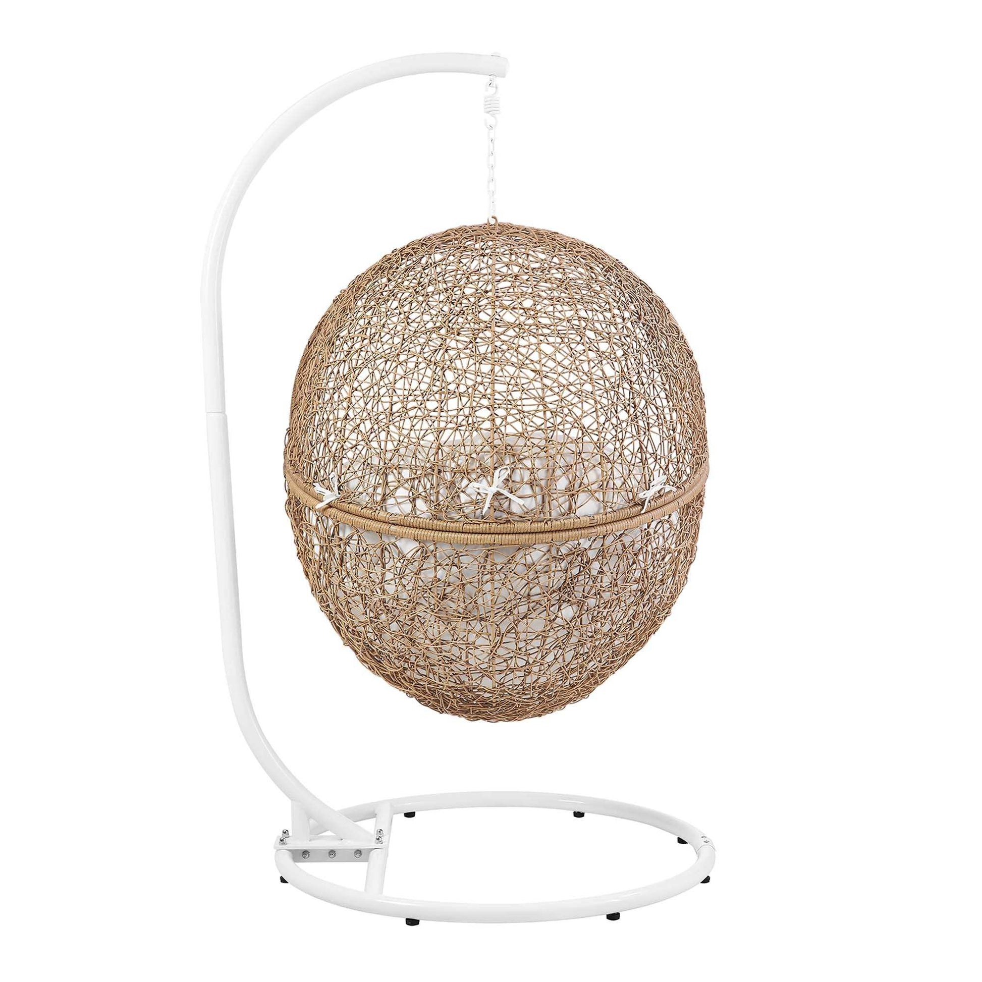 Encase Outdoor Patio Rattan Swing Chair by Modway - Best Buy Furniture
