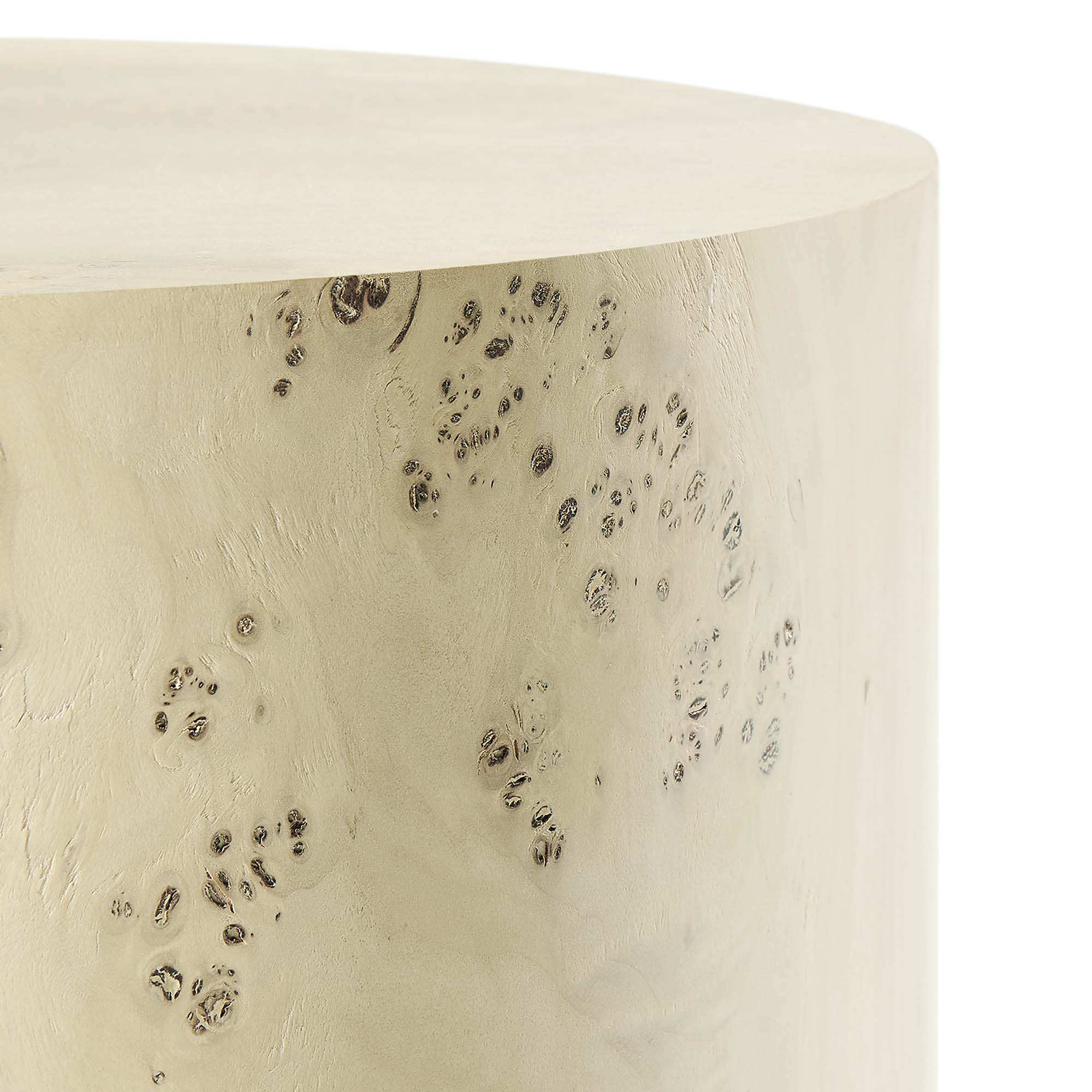 Cosmos 16" Round Burl Wood Side Table by Modway - Best Buy Furniture