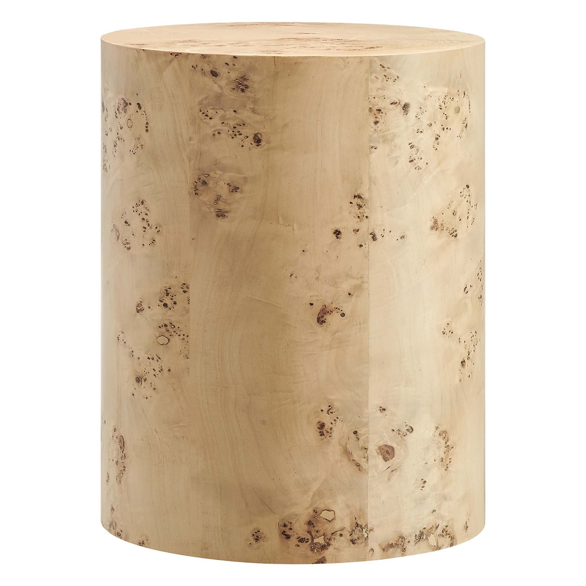 Cosmos 16" Round Burl Wood Side Table by Modway - Best Buy Furniture