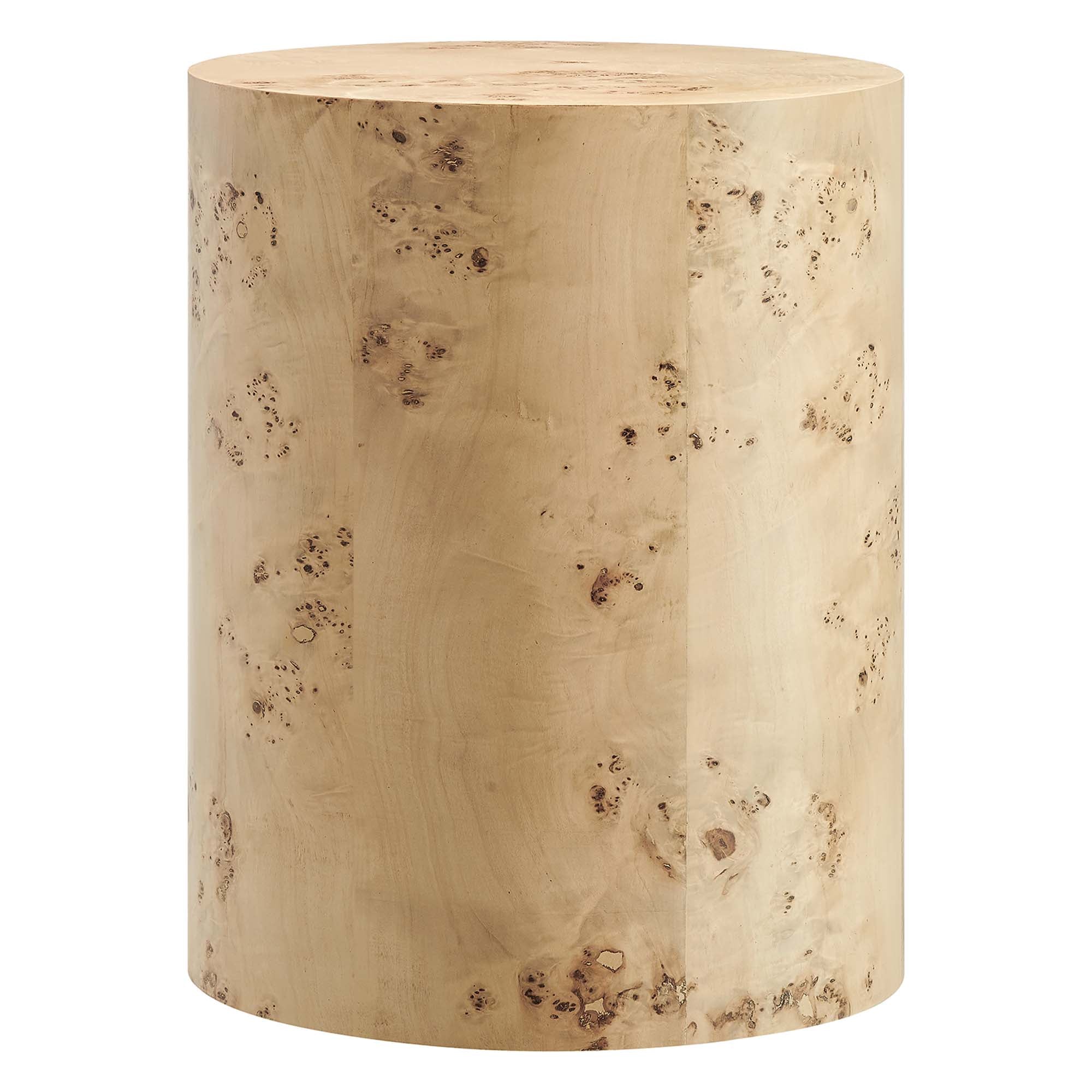 Cosmos 16" Round Burl Wood Side Table by Modway - Best Buy Furniture