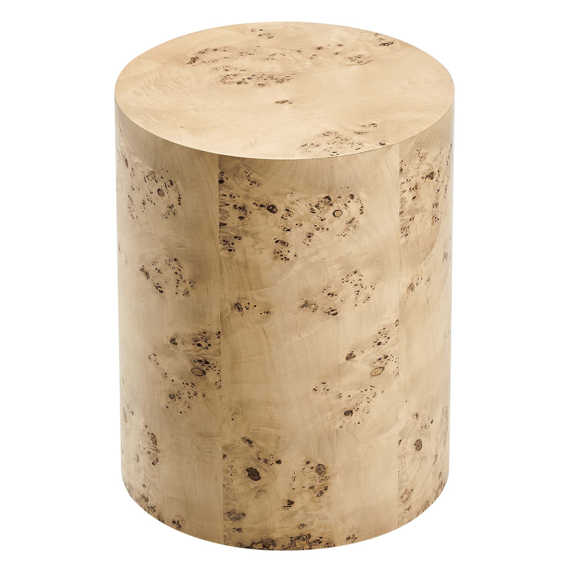Cosmos 16" Round Burl Wood Side Table by Modway - Best Buy Furniture
