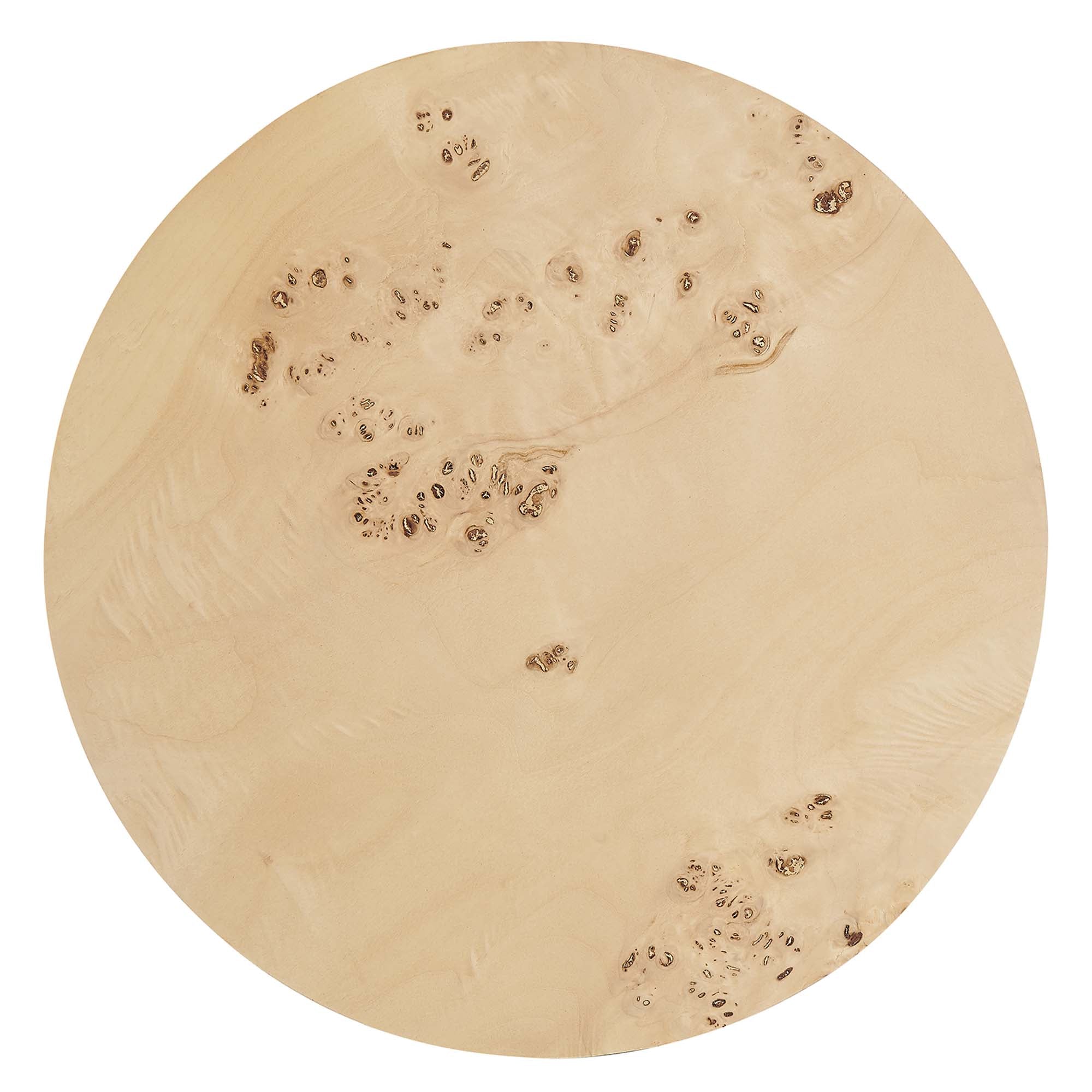 Cosmos 16" Round Burl Wood Side Table by Modway - Best Buy Furniture