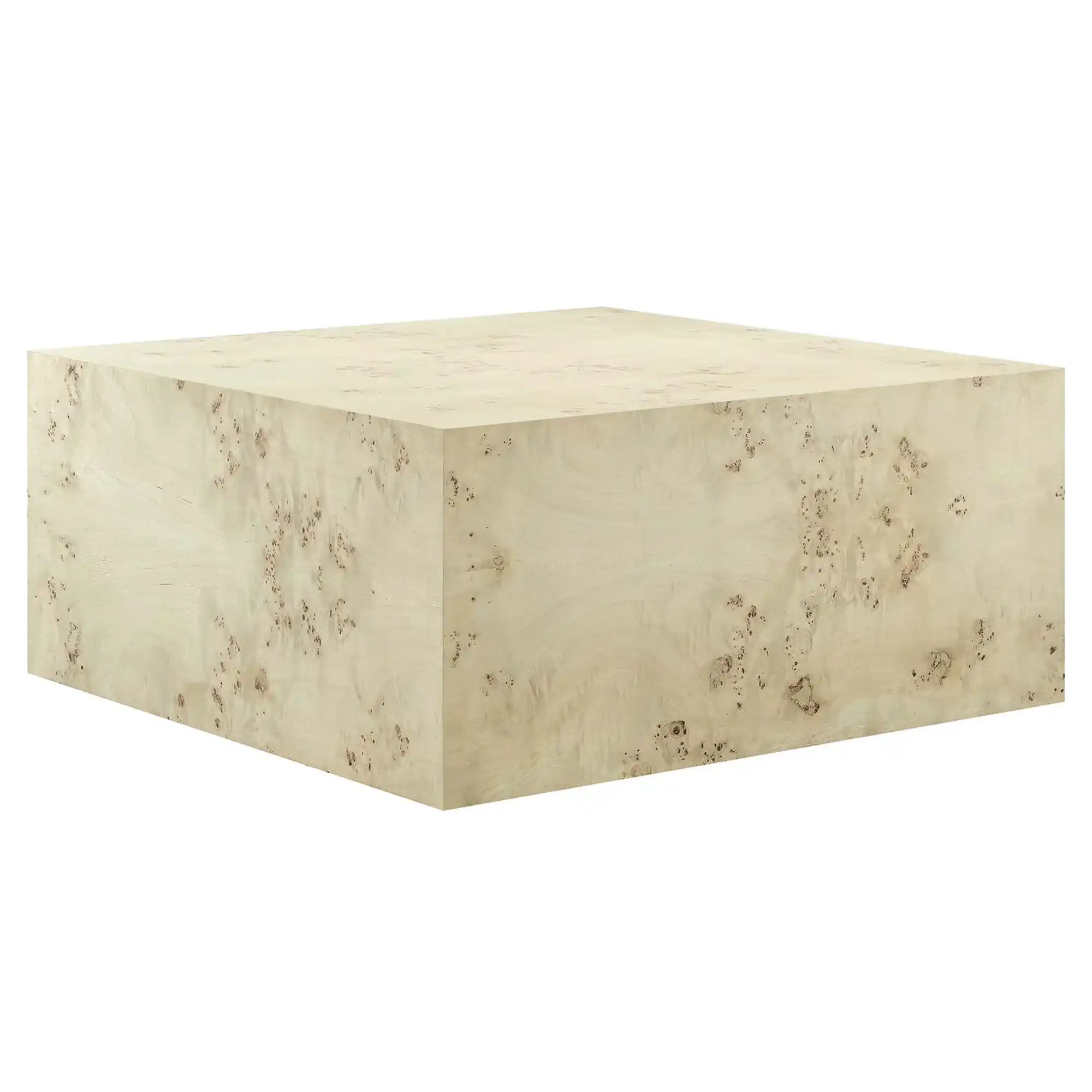 Cosmos 36" Square Burl Wood Coffee Table by Modway - Best Buy Furniture