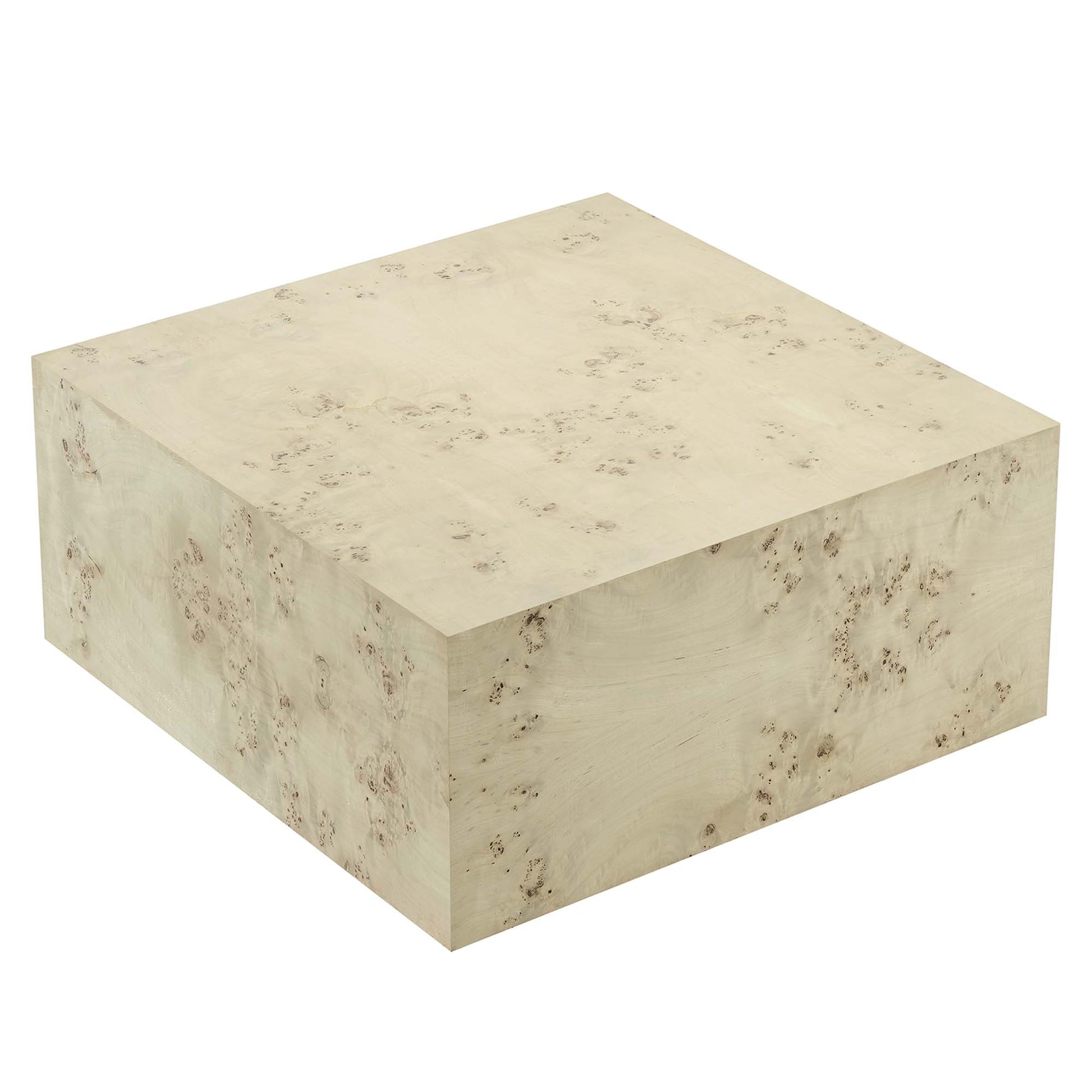 Cosmos 36" Square Burl Wood Coffee Table by Modway - Best Buy Furniture