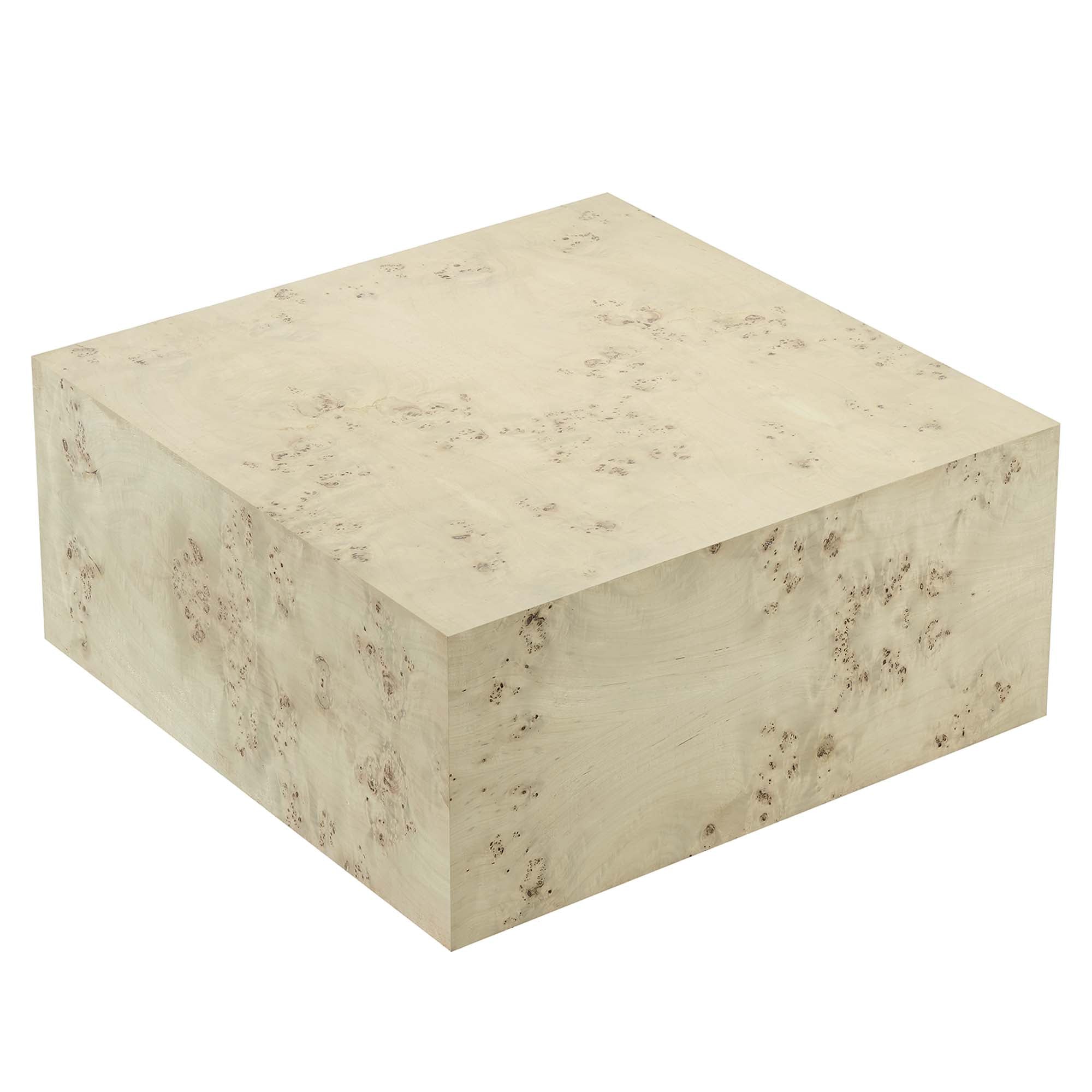 Cosmos 36" Square Burl Wood Coffee Table by Modway - Best Buy Furniture