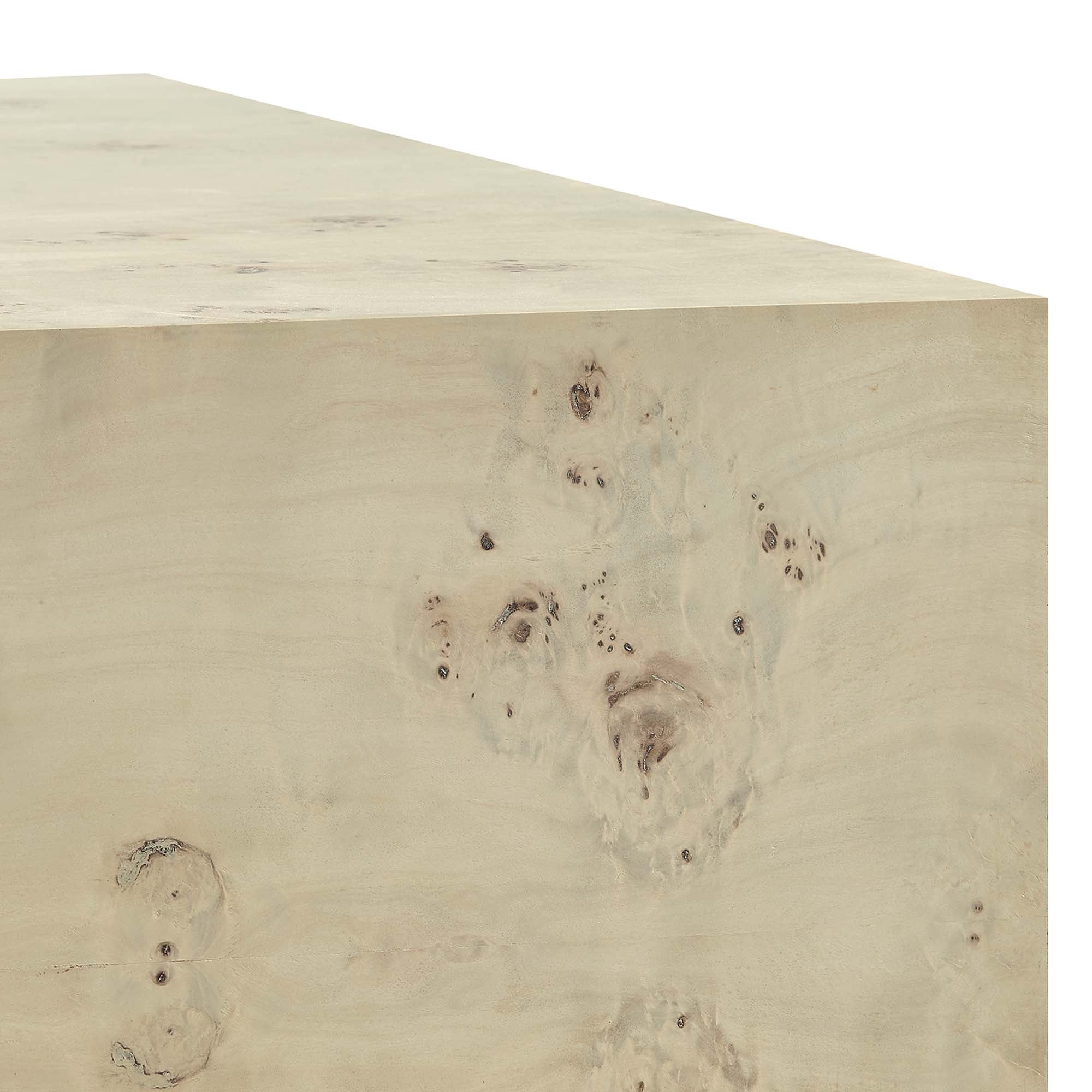 Cosmos 36" Square Burl Wood Coffee Table by Modway - Best Buy Furniture