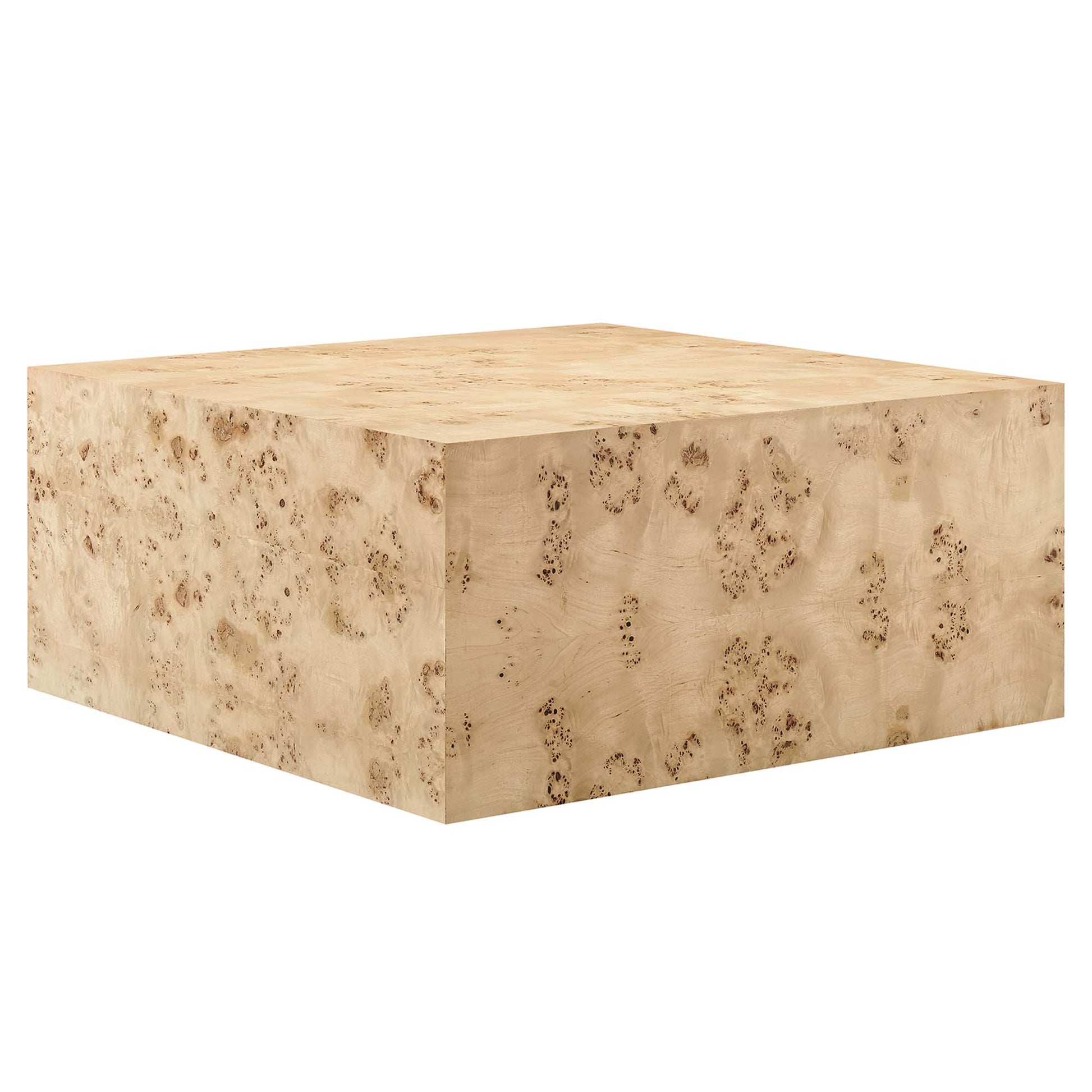 Cosmos 36" Square Burl Wood Coffee Table by Modway - Best Buy Furniture