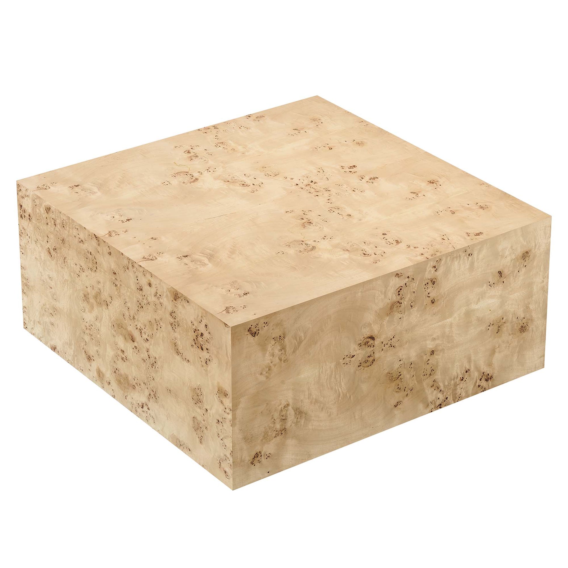 Cosmos 36" Square Burl Wood Coffee Table by Modway - Best Buy Furniture