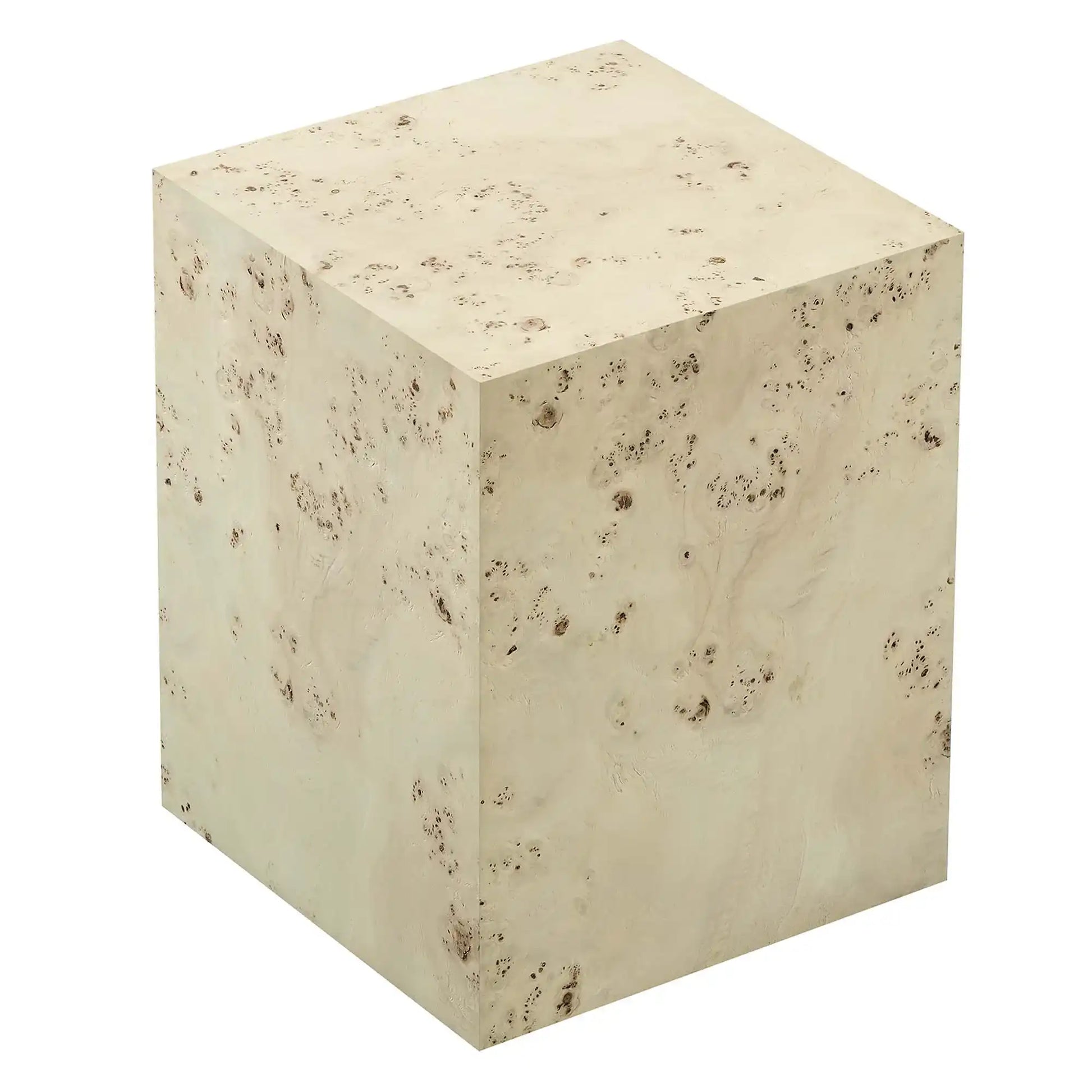 Cosmos 16" Square Burl Wood Side Table by Modway - Best Buy Furniture