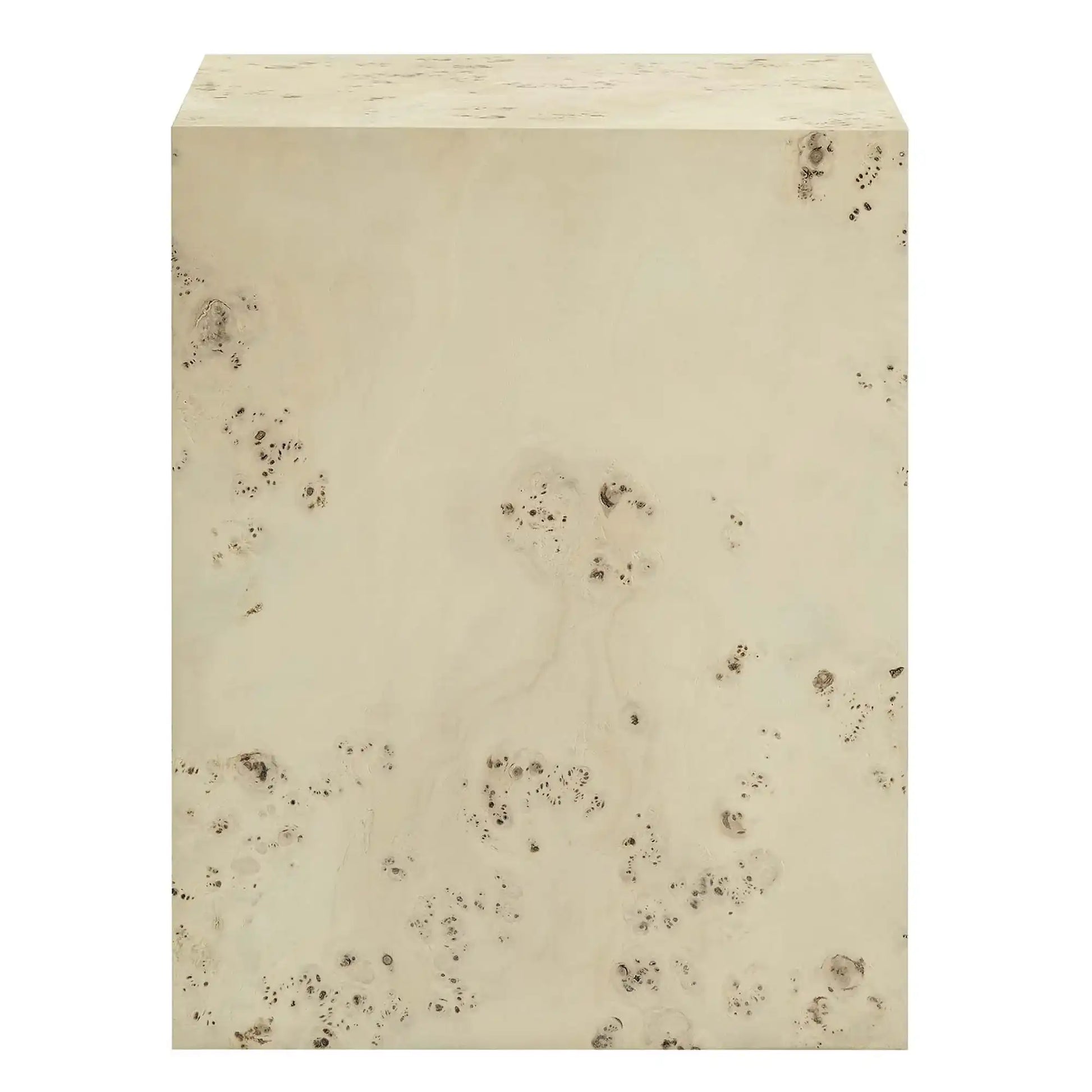Cosmos 16" Square Burl Wood Side Table by Modway - Best Buy Furniture