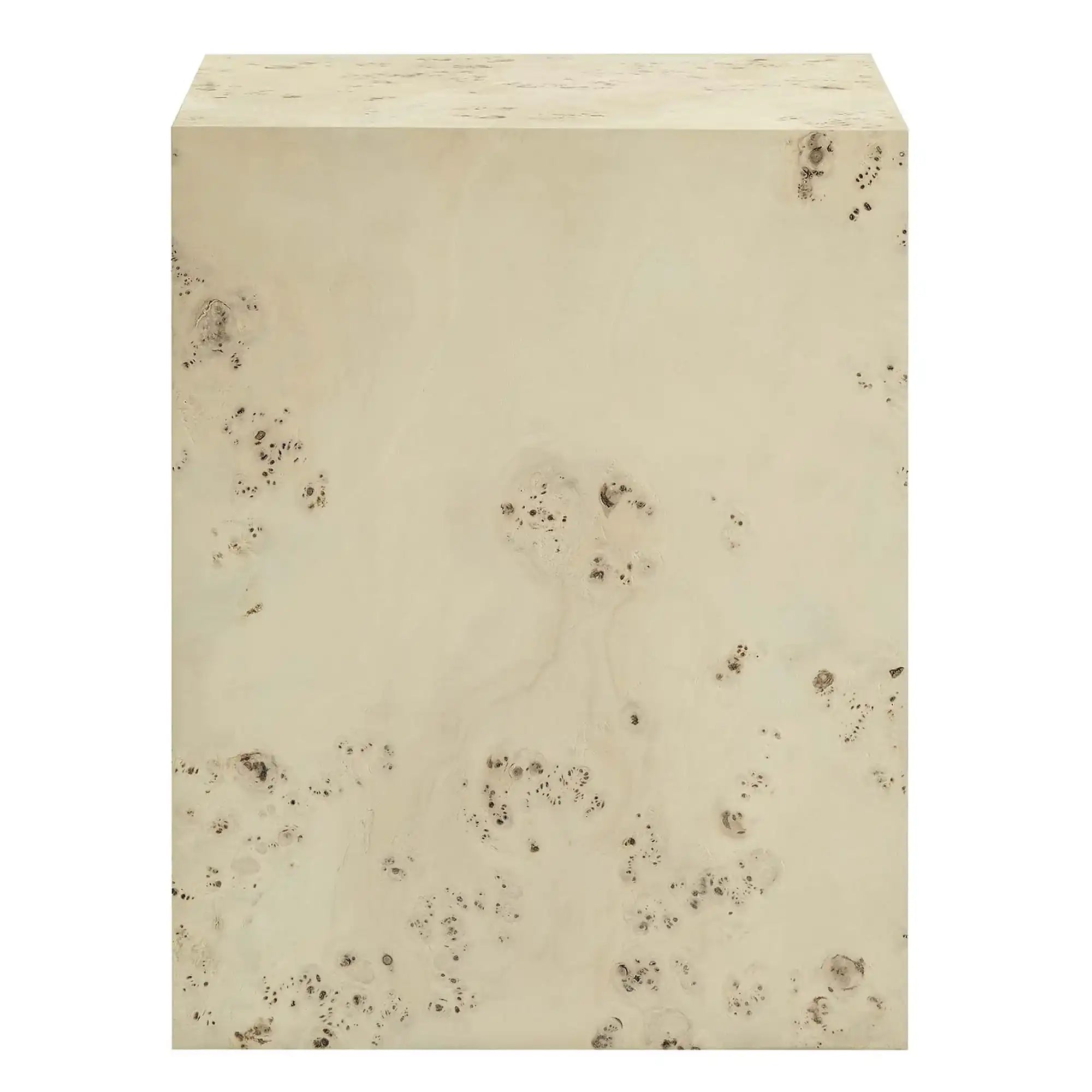 Cosmos 16" Square Burl Wood Side Table by Modway - Best Buy Furniture