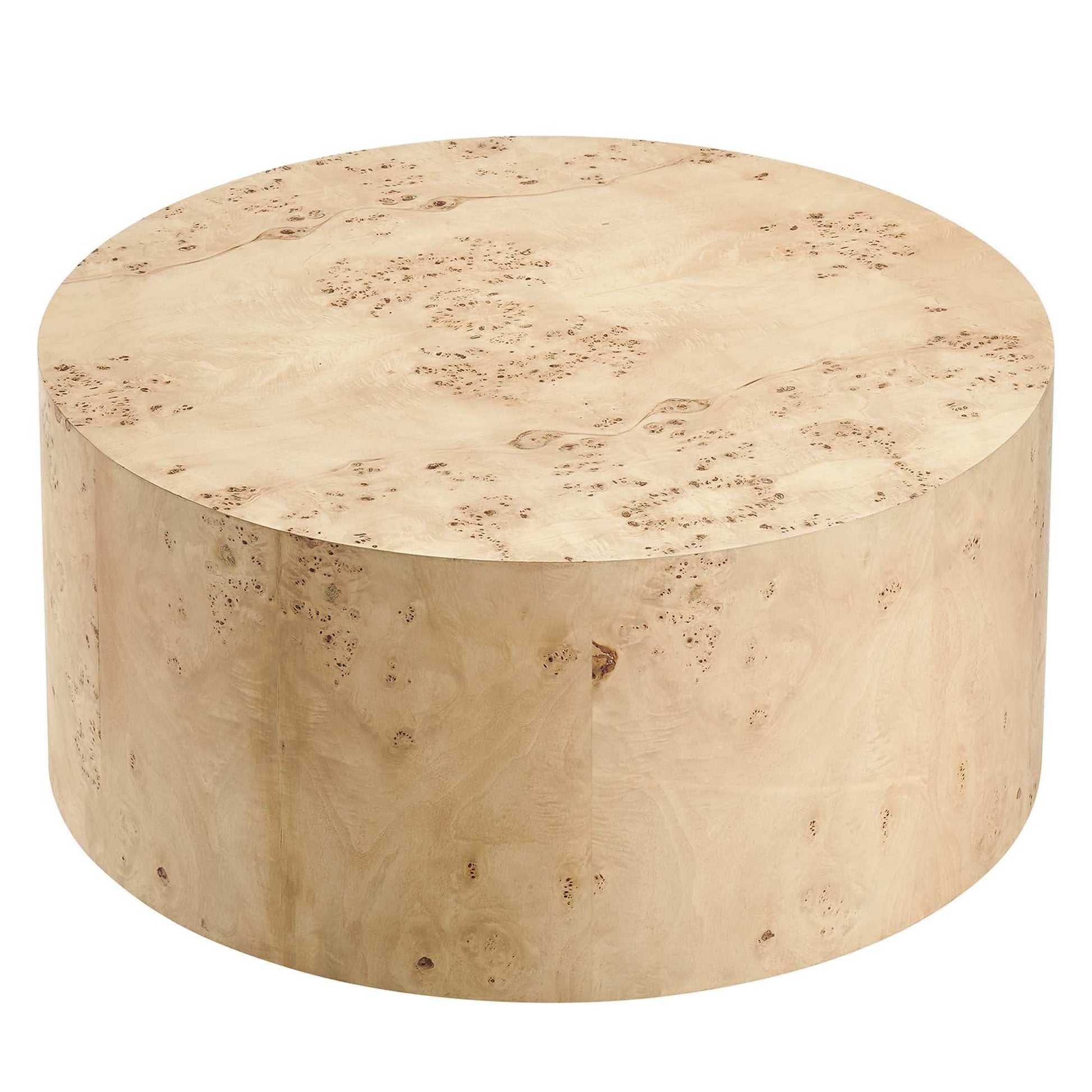 Cosmos 35" Round Burl Wood Coffee Table by Modway - Best Buy Furniture