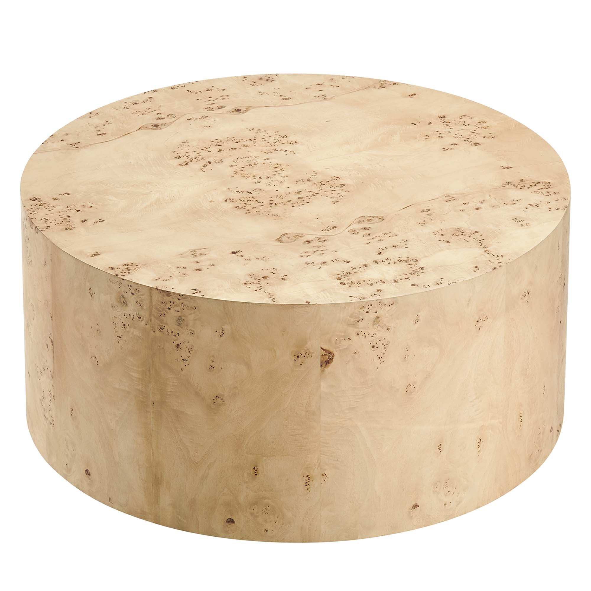 Cosmos 35" Round Burl Wood Coffee Table by Modway - Best Buy Furniture