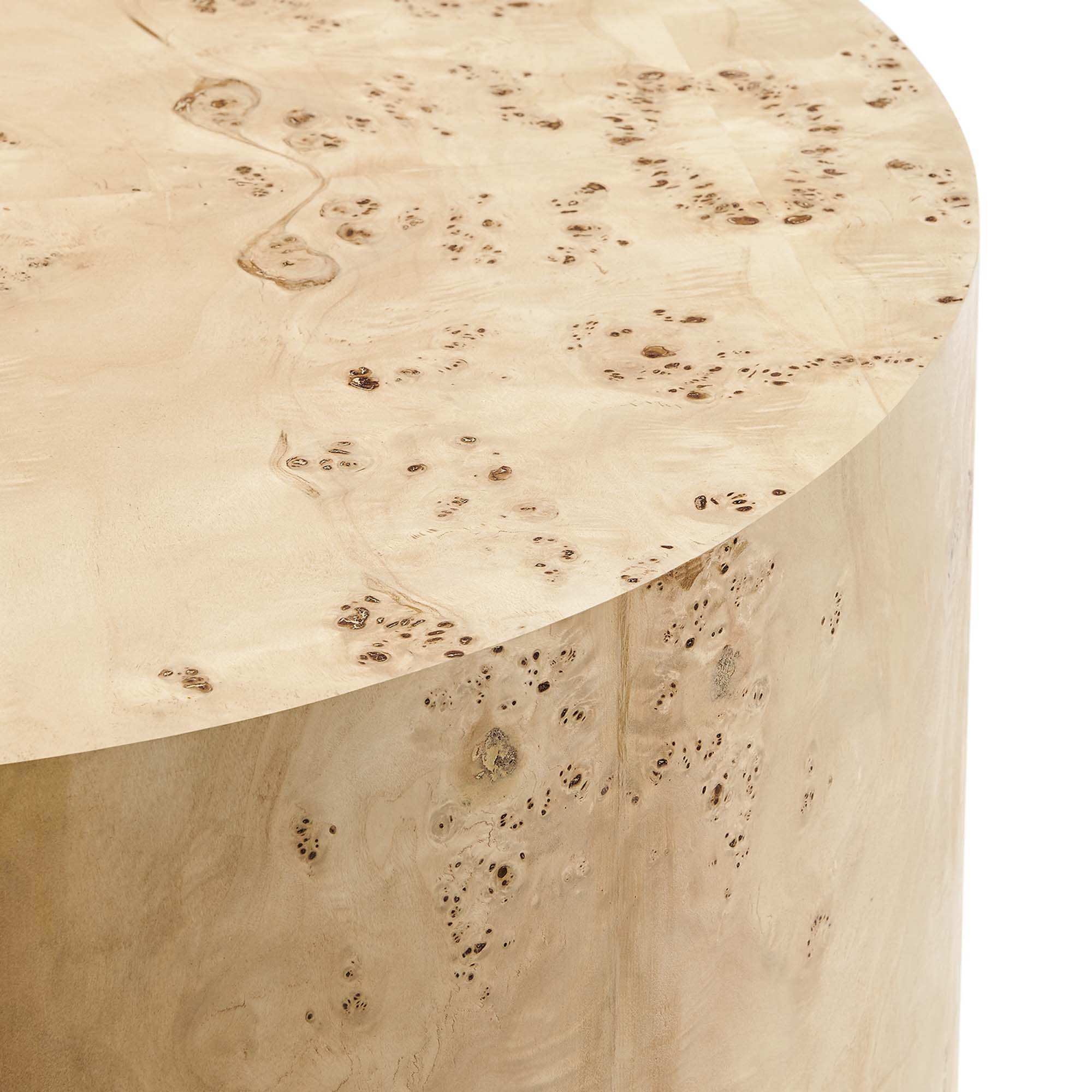 Cosmos 35" Round Burl Wood Coffee Table by Modway - Best Buy Furniture