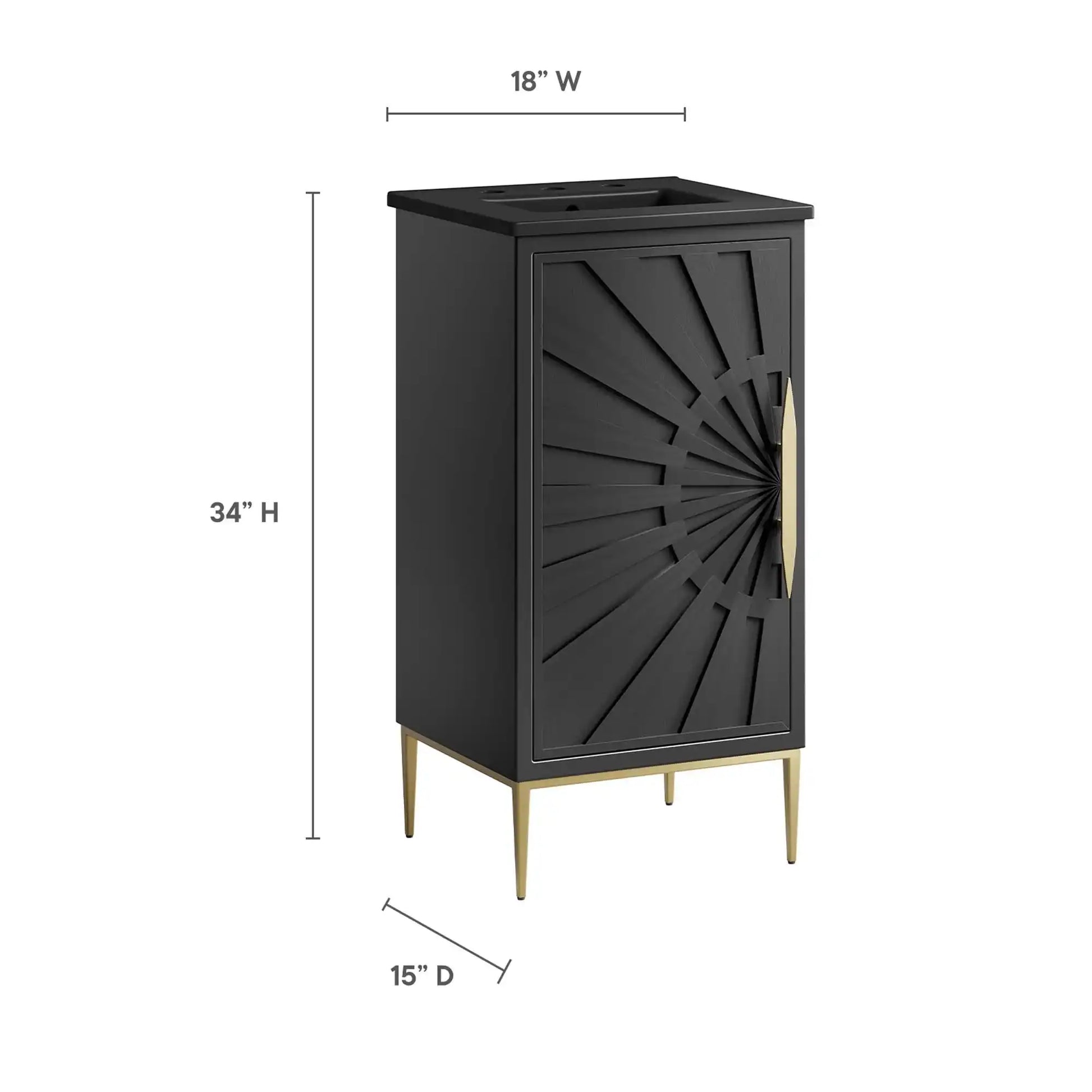 Awaken 18" Bathroom Vanity by Modway - Best Buy Furniture