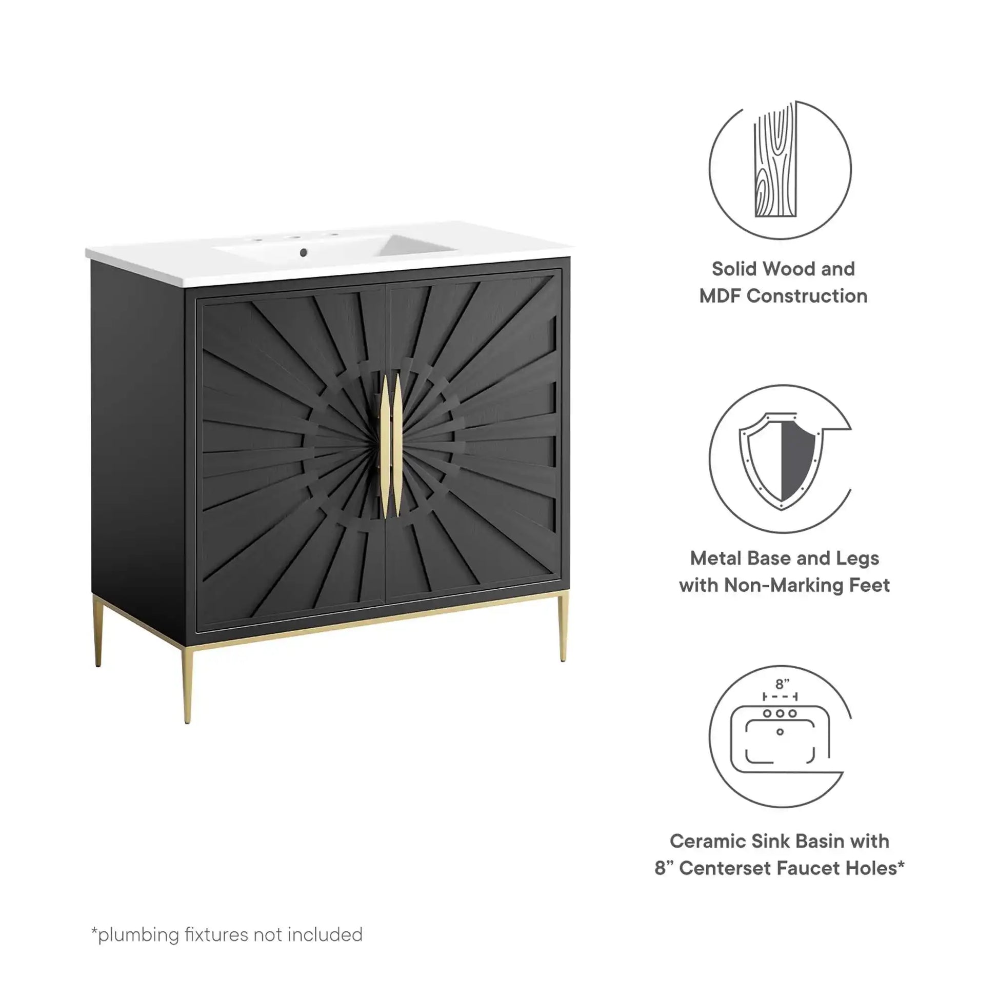 Awaken 36" Bathroom Vanity by Modway - Best Buy Furniture