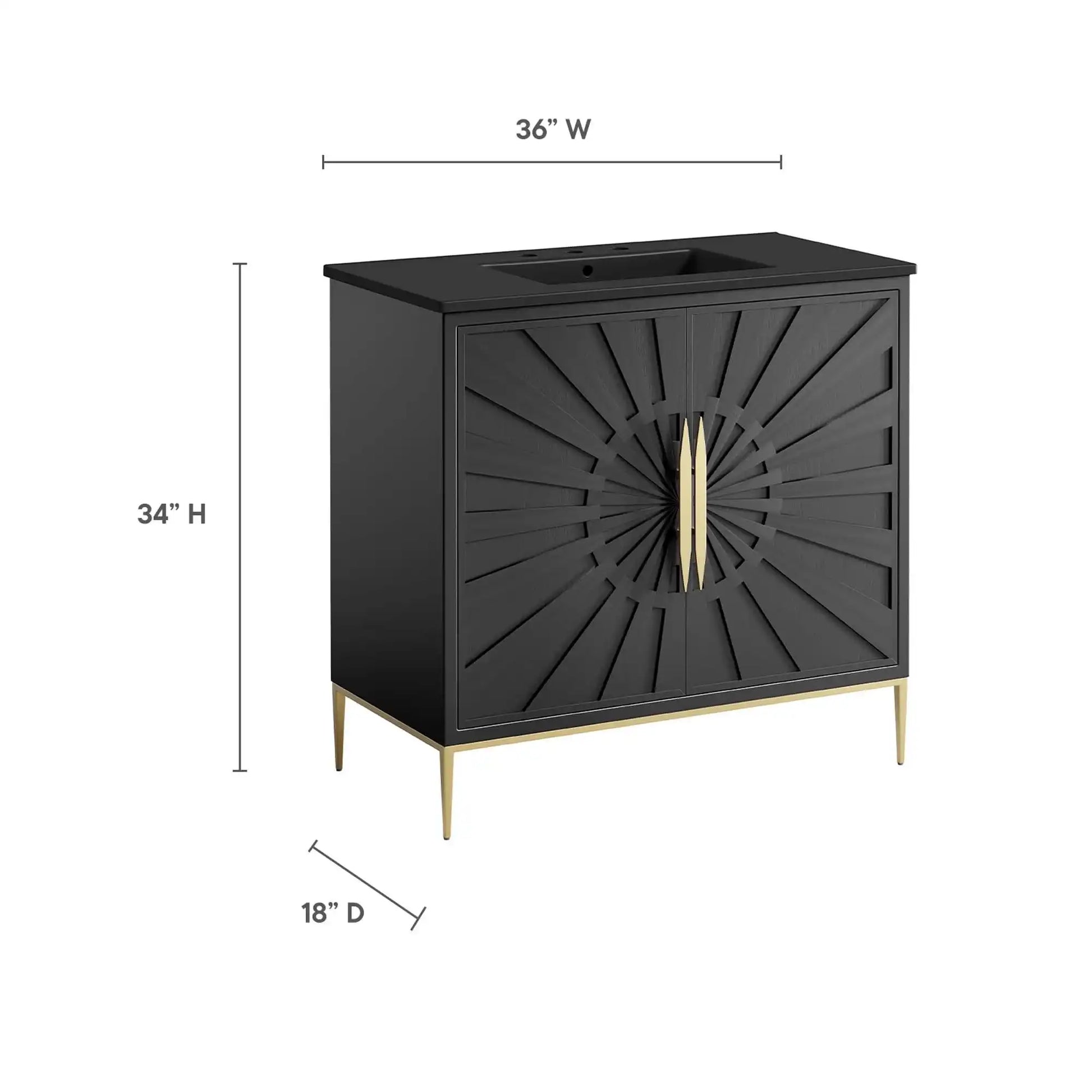 Awaken 36" Bathroom Vanity by Modway - Best Buy Furniture