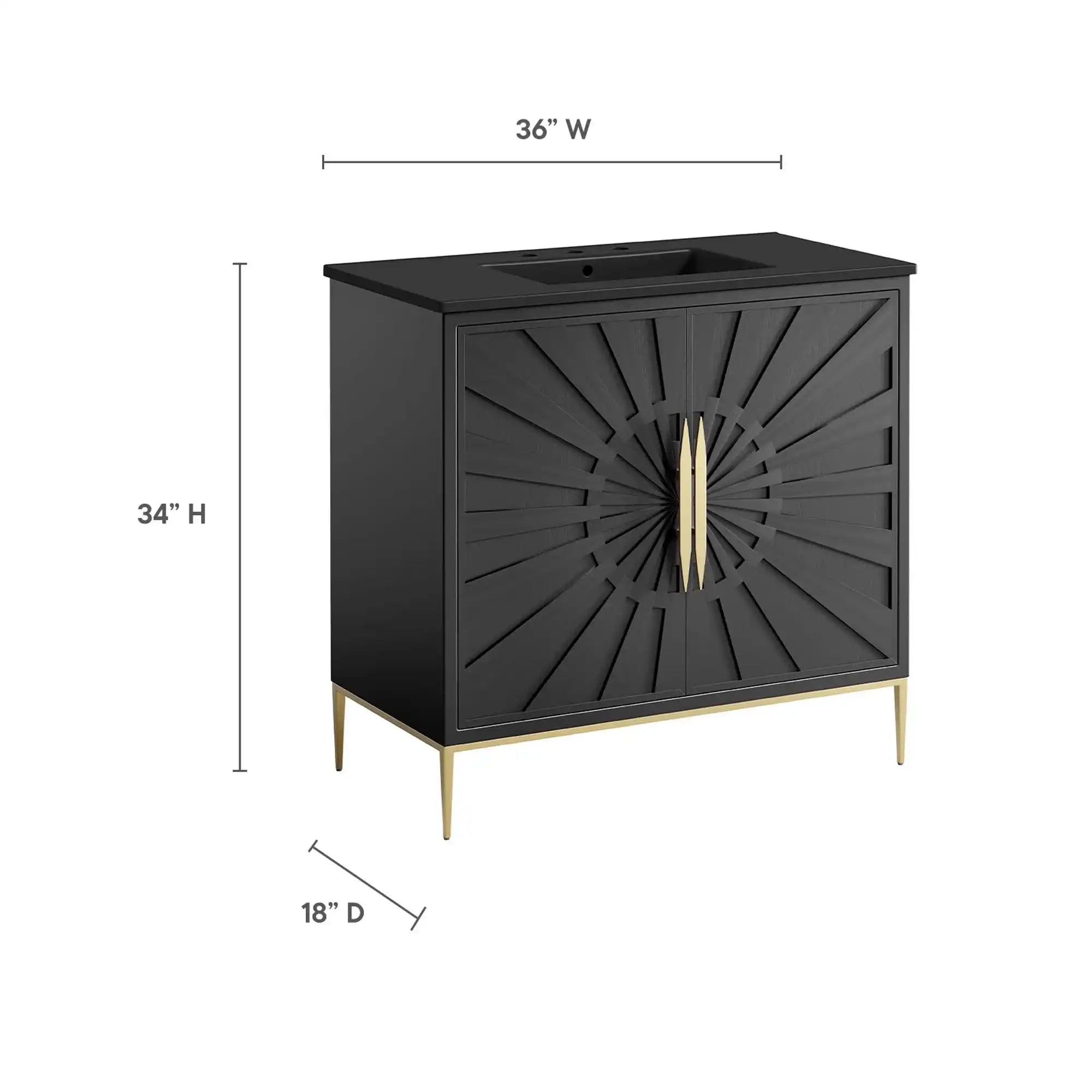 Awaken 36" Bathroom Vanity by Modway - Best Buy Furniture