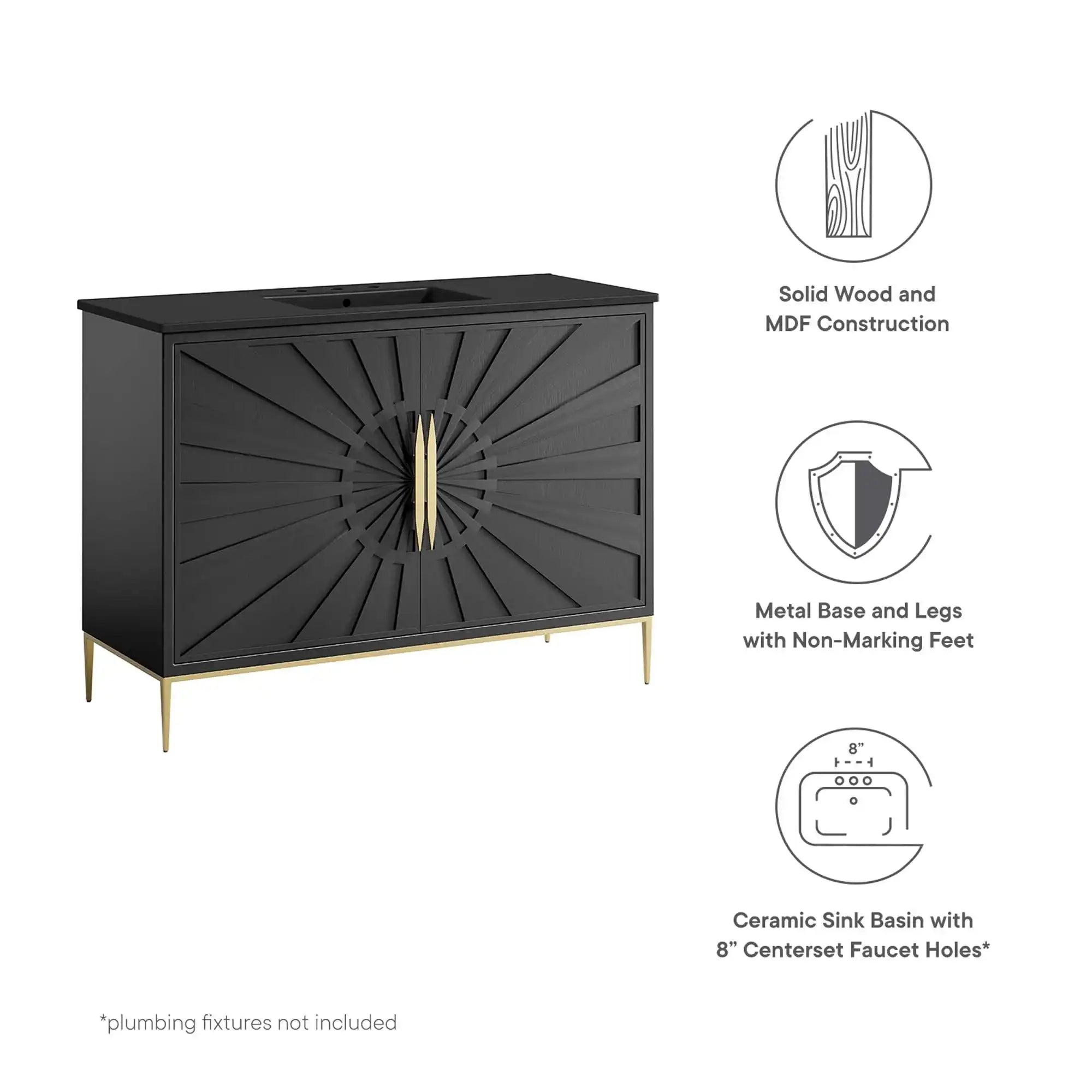 Awaken 48" Bathroom Vanity by Modway - Best Buy Furniture