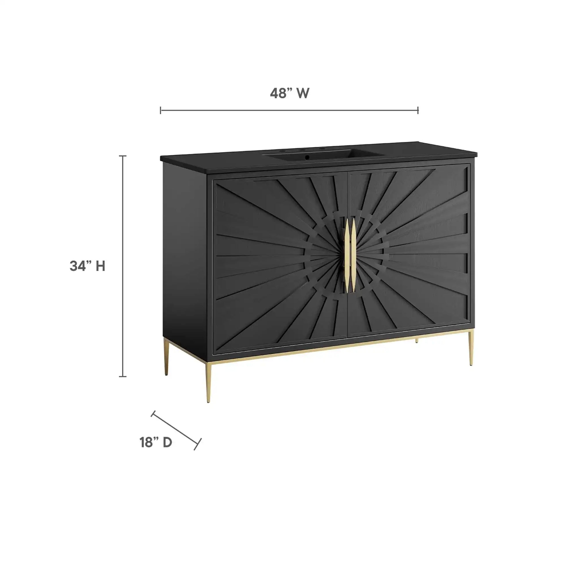 Awaken 48" Bathroom Vanity by Modway - Best Buy Furniture